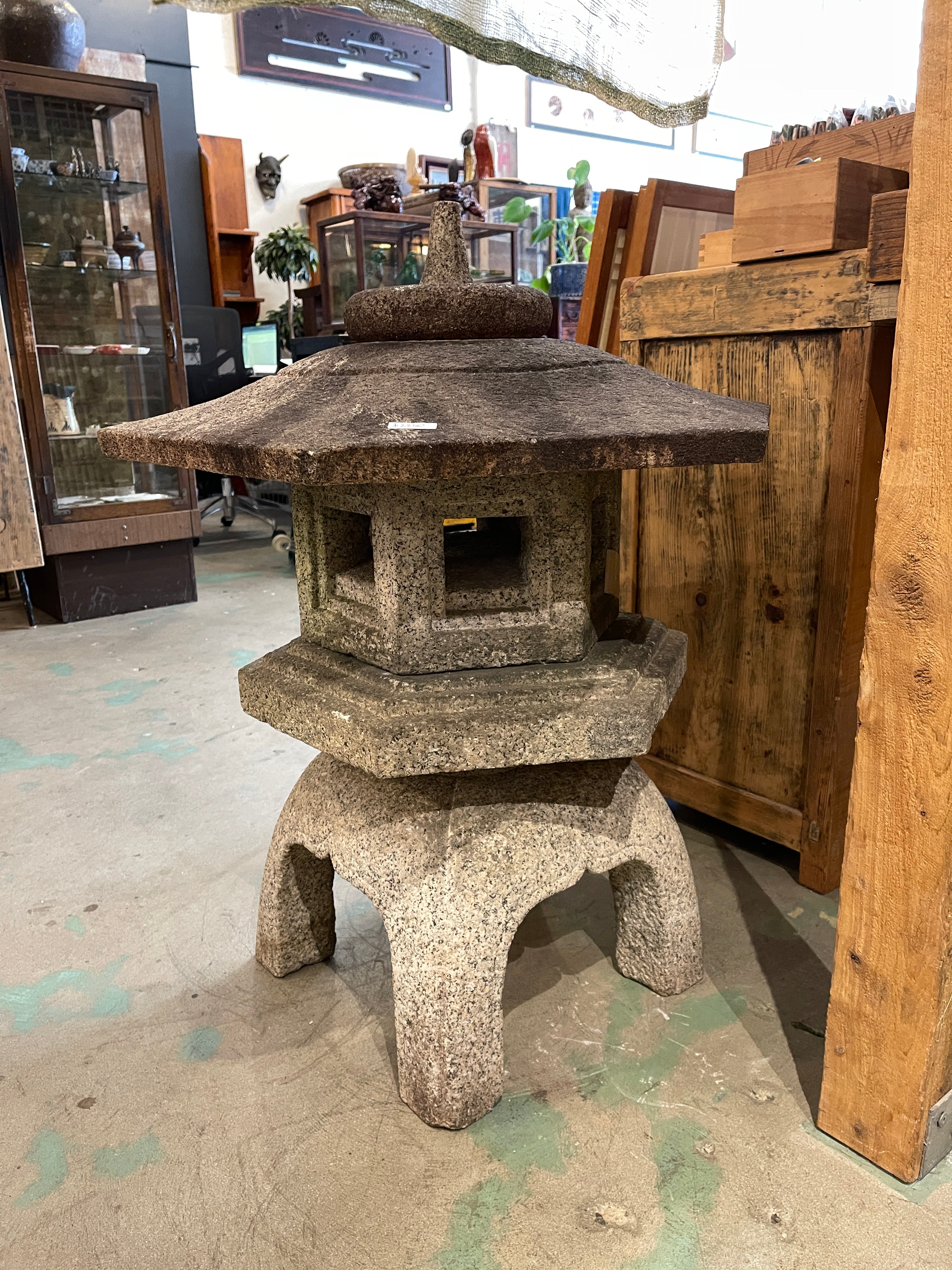 Japanese Yukimi Snow Garden Lantern - Granite | Early 20th Century