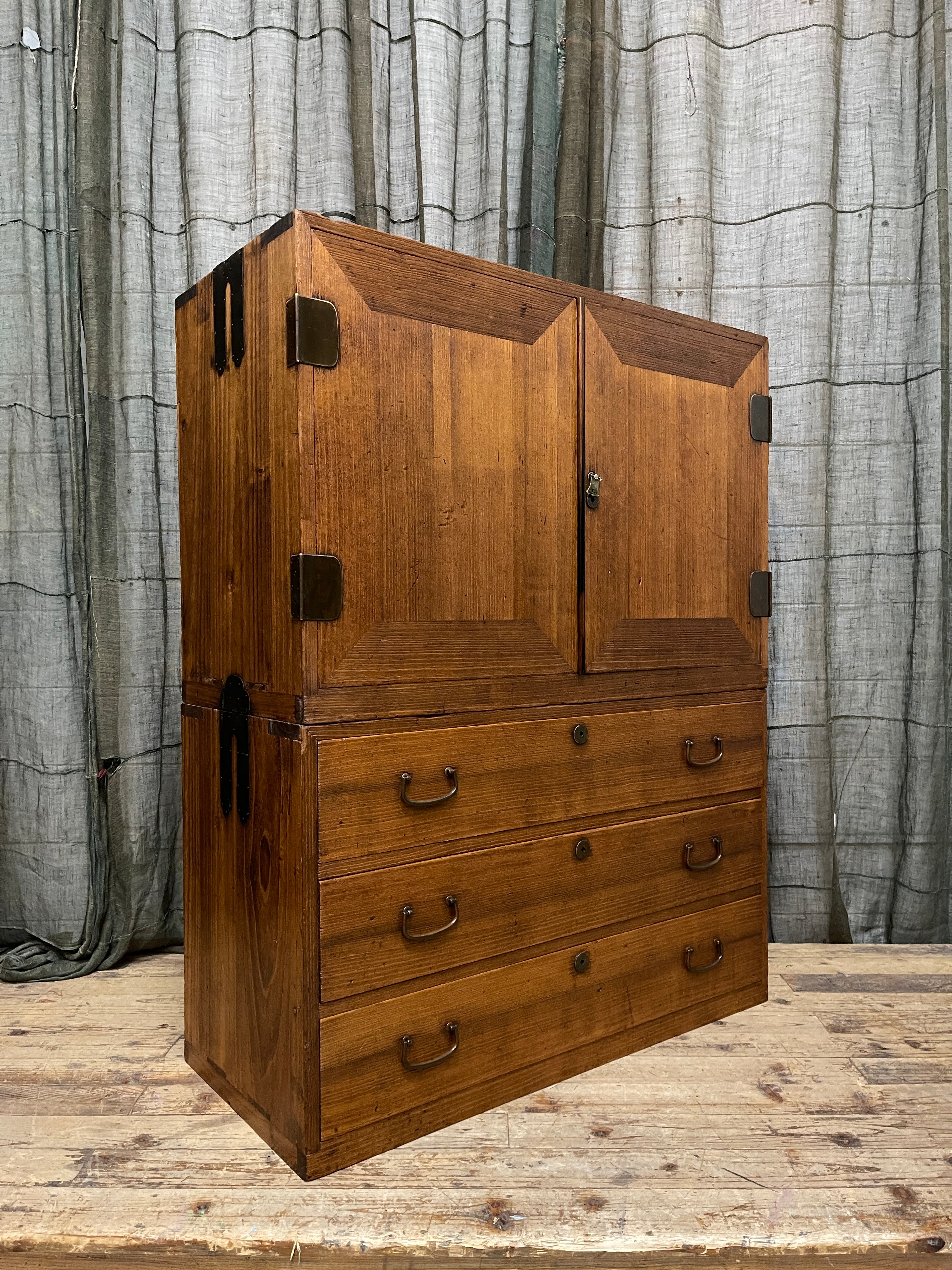 Vintage Japanese Kimono Storage Chest - Paulownia | Showa, Mid 20th Century
