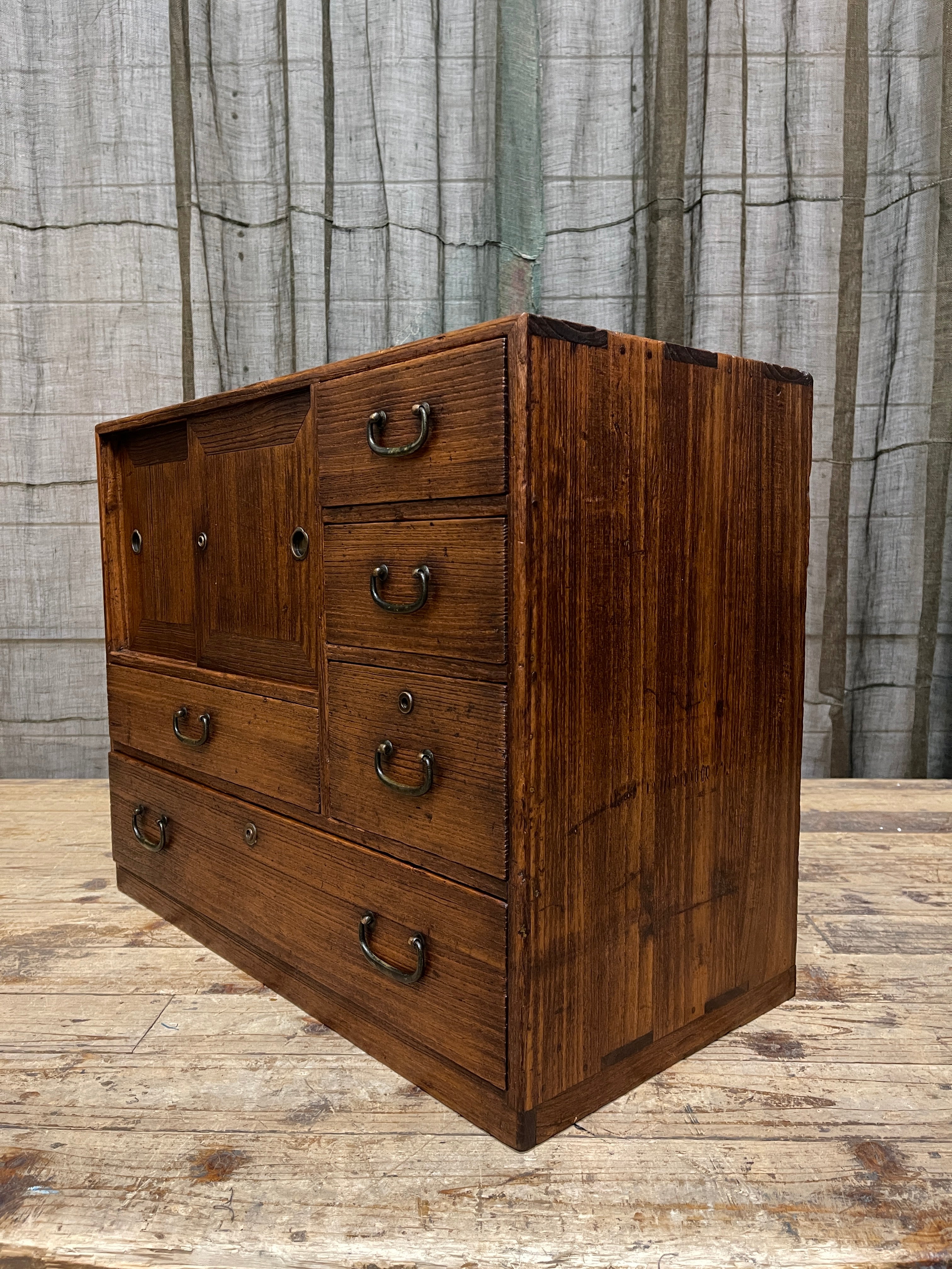 Ko Dansu, Japanese Side Cabinet - Paulownia | Showa