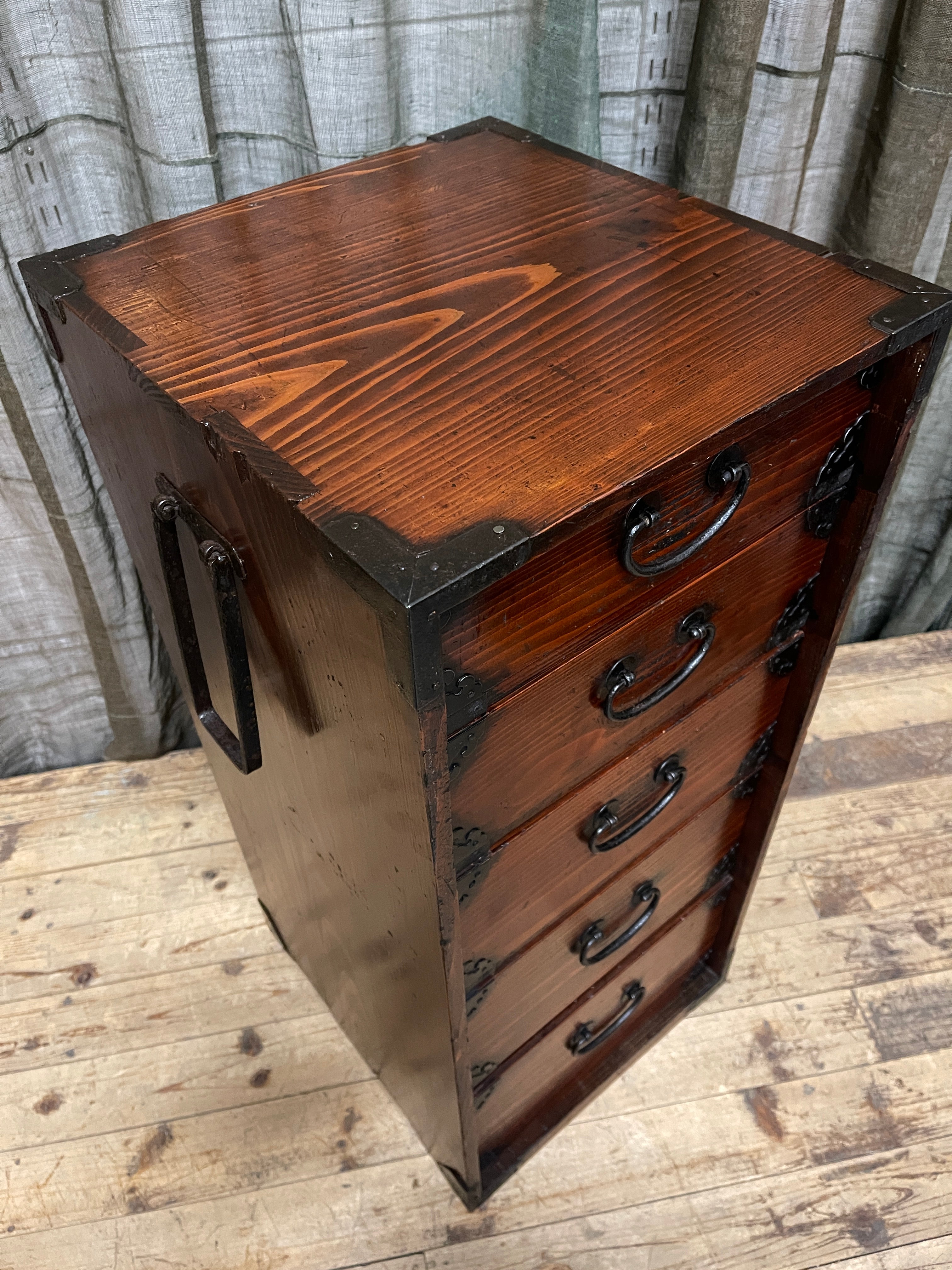 Japanese Lacquered Chest - Cypress | Meiji