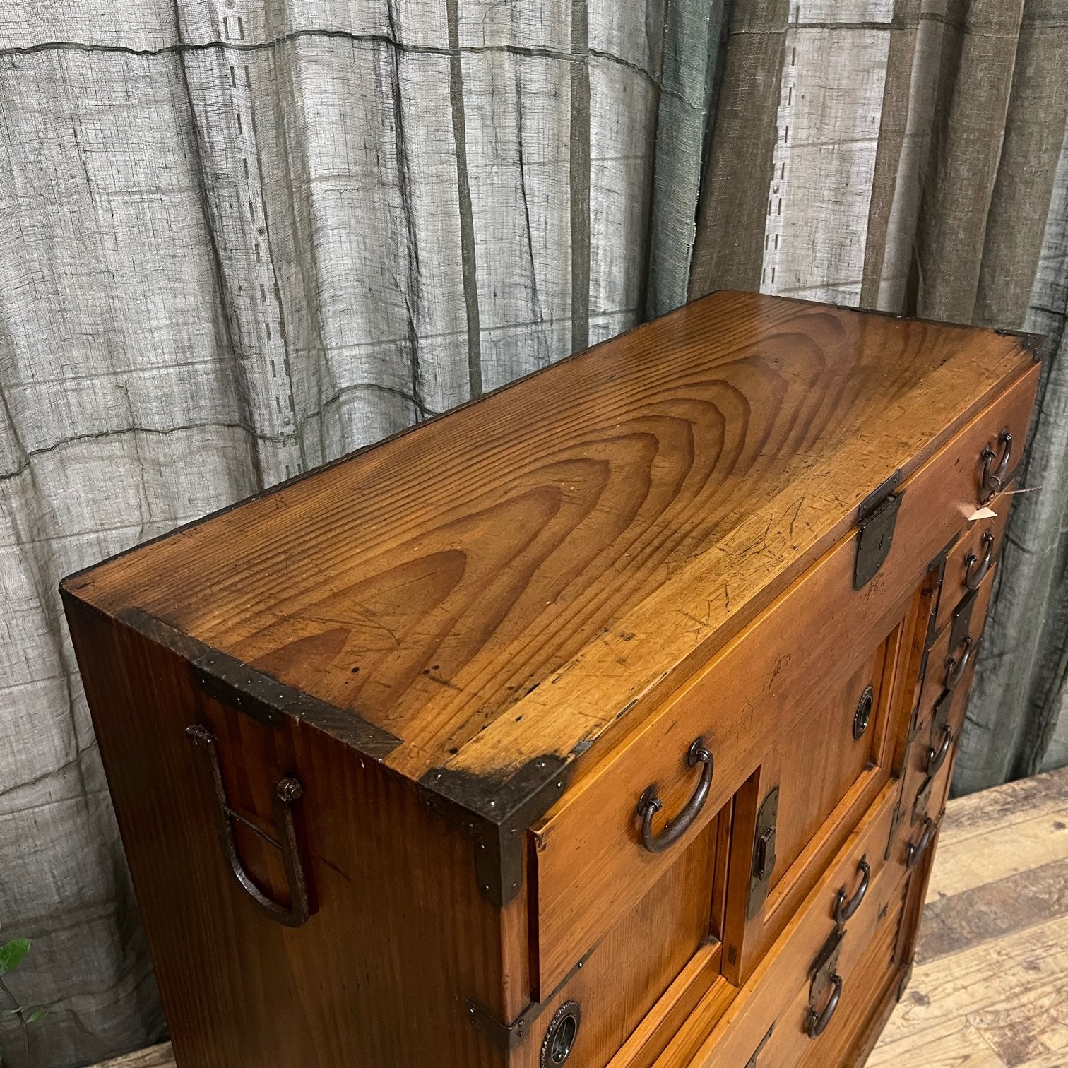 Japanese Choba Dansu, Osaka Style Merchant’s Chest – Cedar & Cypress | Meiji c.1890