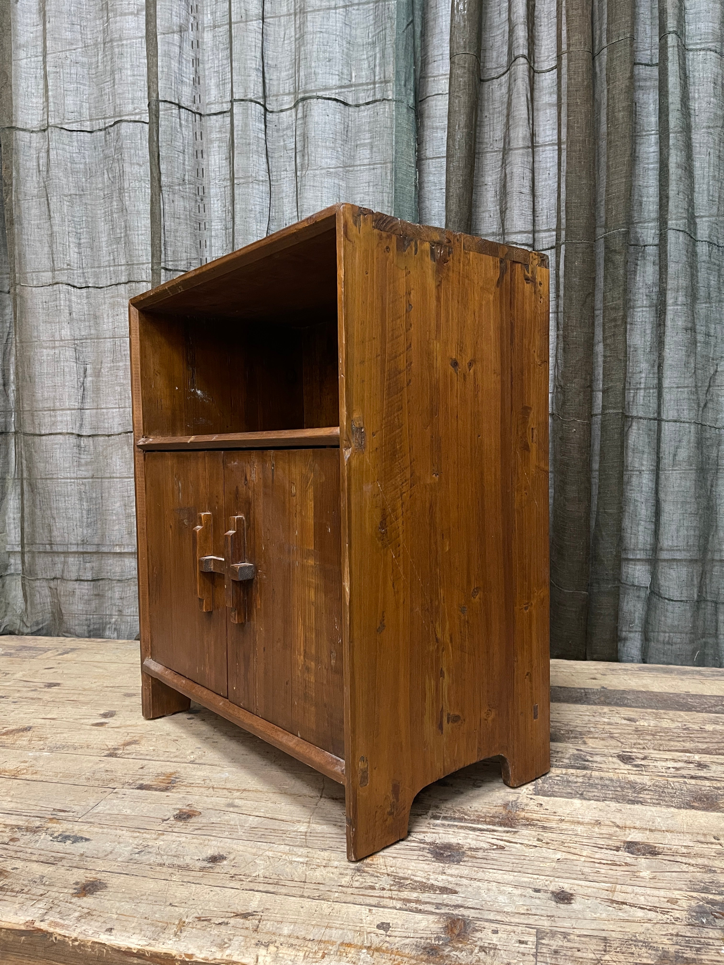 Provincial Style Chinese Recycled Timber Side Cabinet