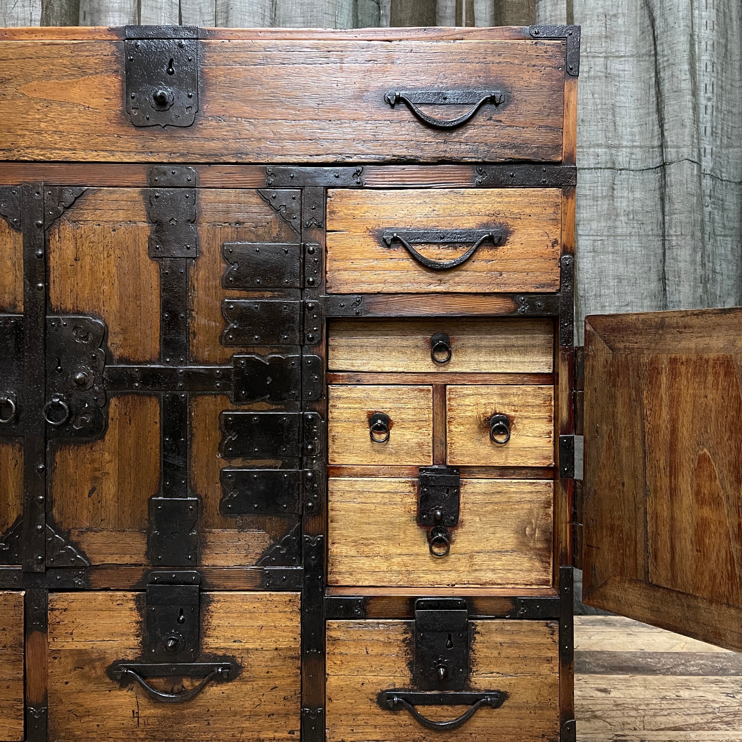 Japanese Choba Dansu, Merchant's Chest - Cypress & Paulownia | Edo