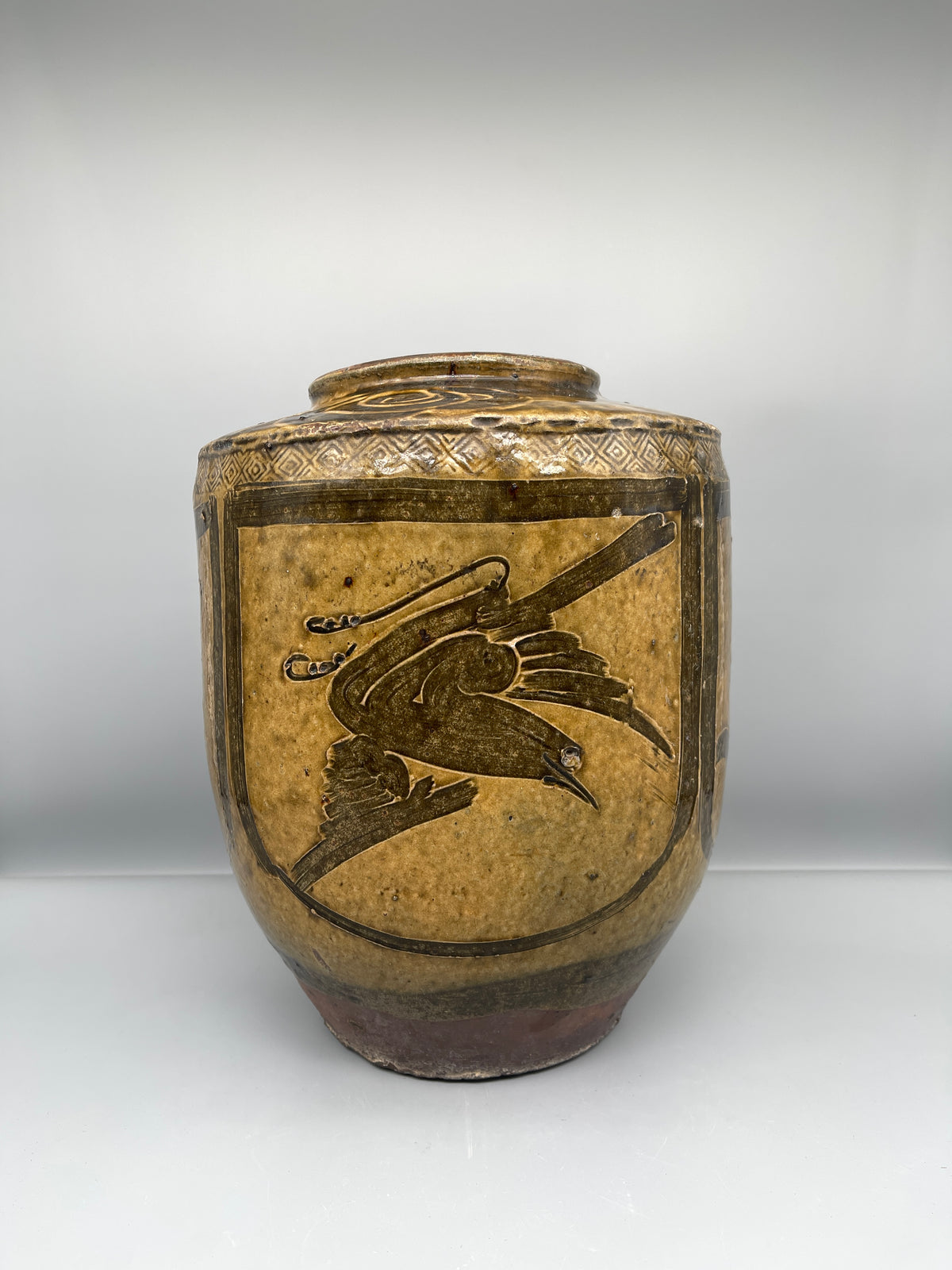 Vintage Chinese Pottery storage Jar