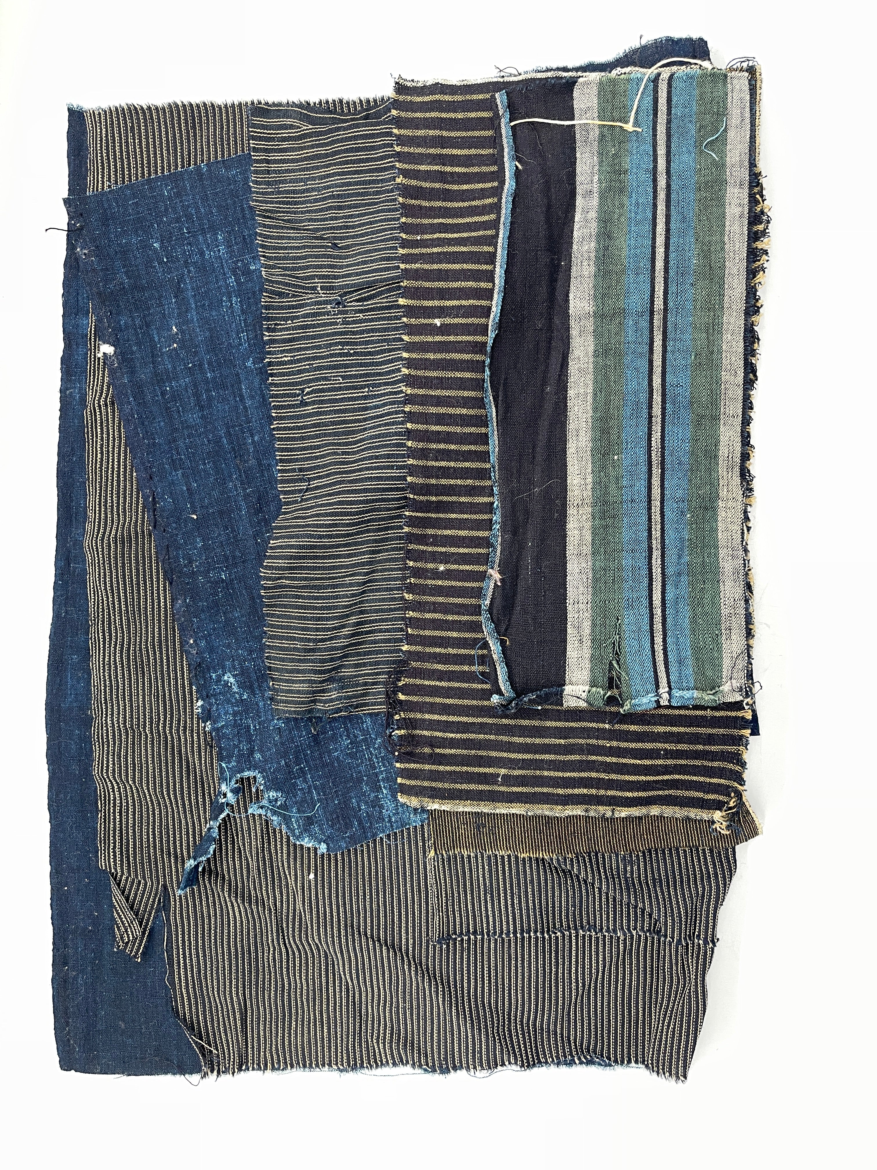 Vintage Japanese Indigo Boro Fabric Bundle