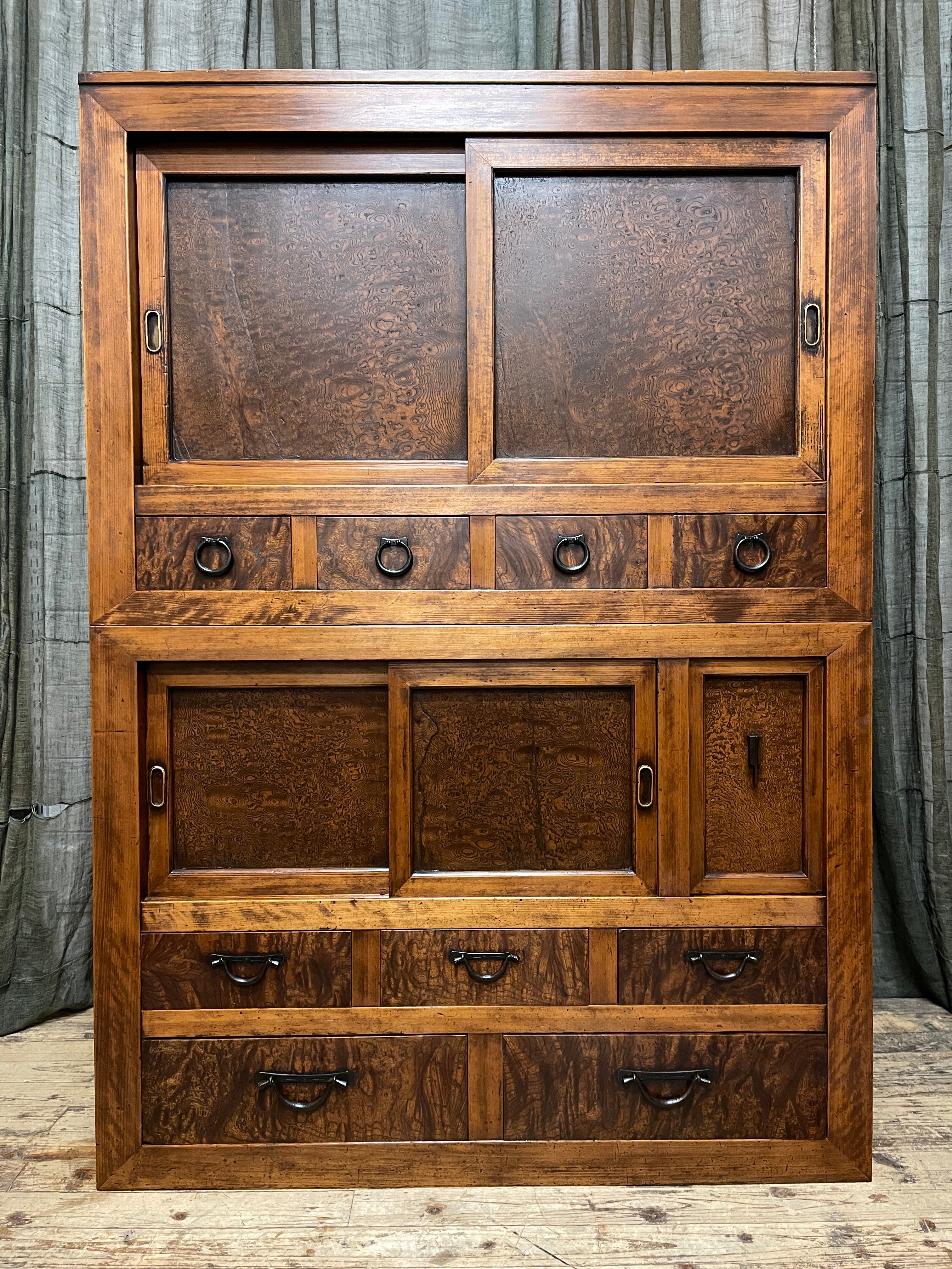 Japanese Mizuya, Kitchen Cabinet - Cedar, Cypress, Elm | Late Meiji