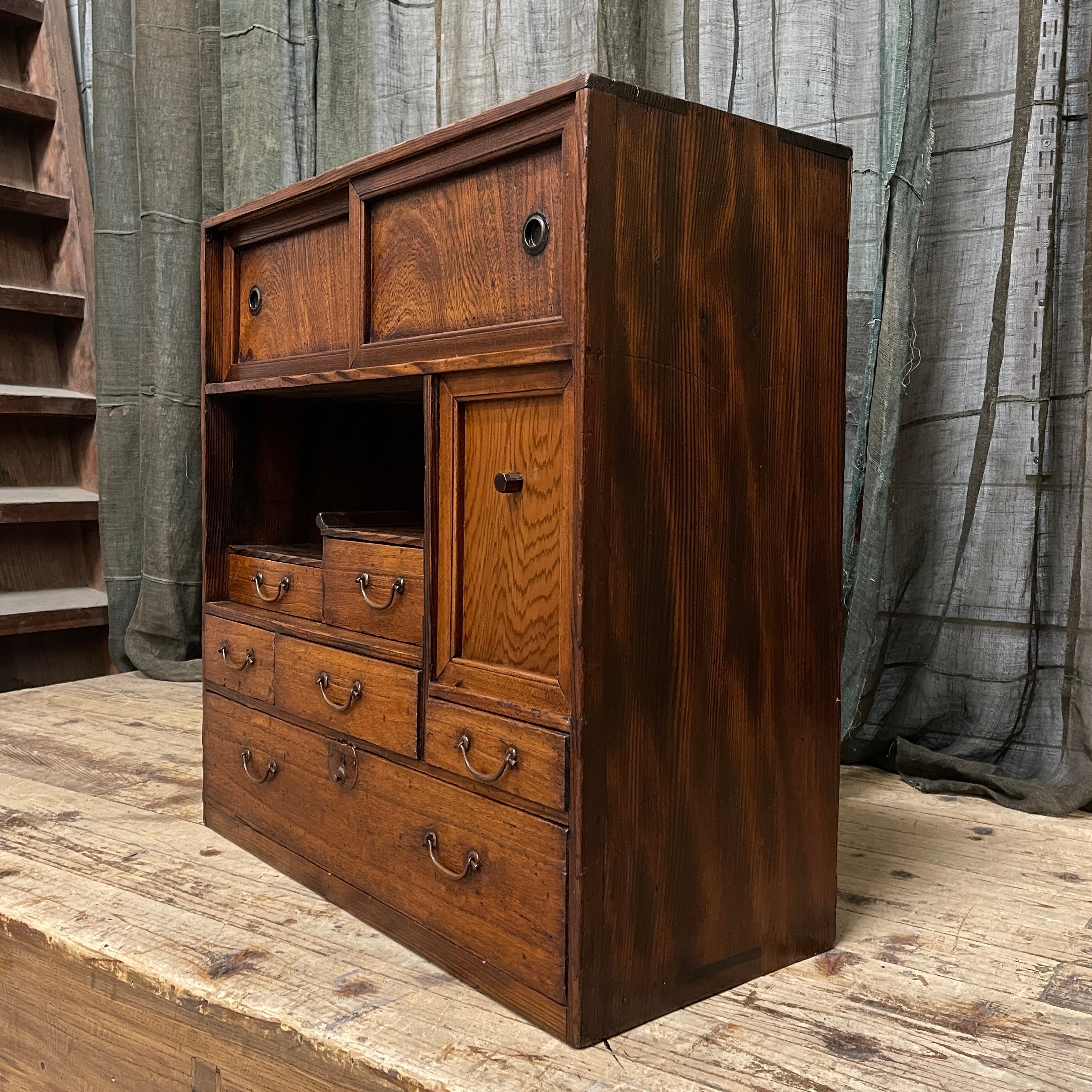 Cha Dansu, Japanese Tea Cabinet - Paulownia & Cedar | 1920's