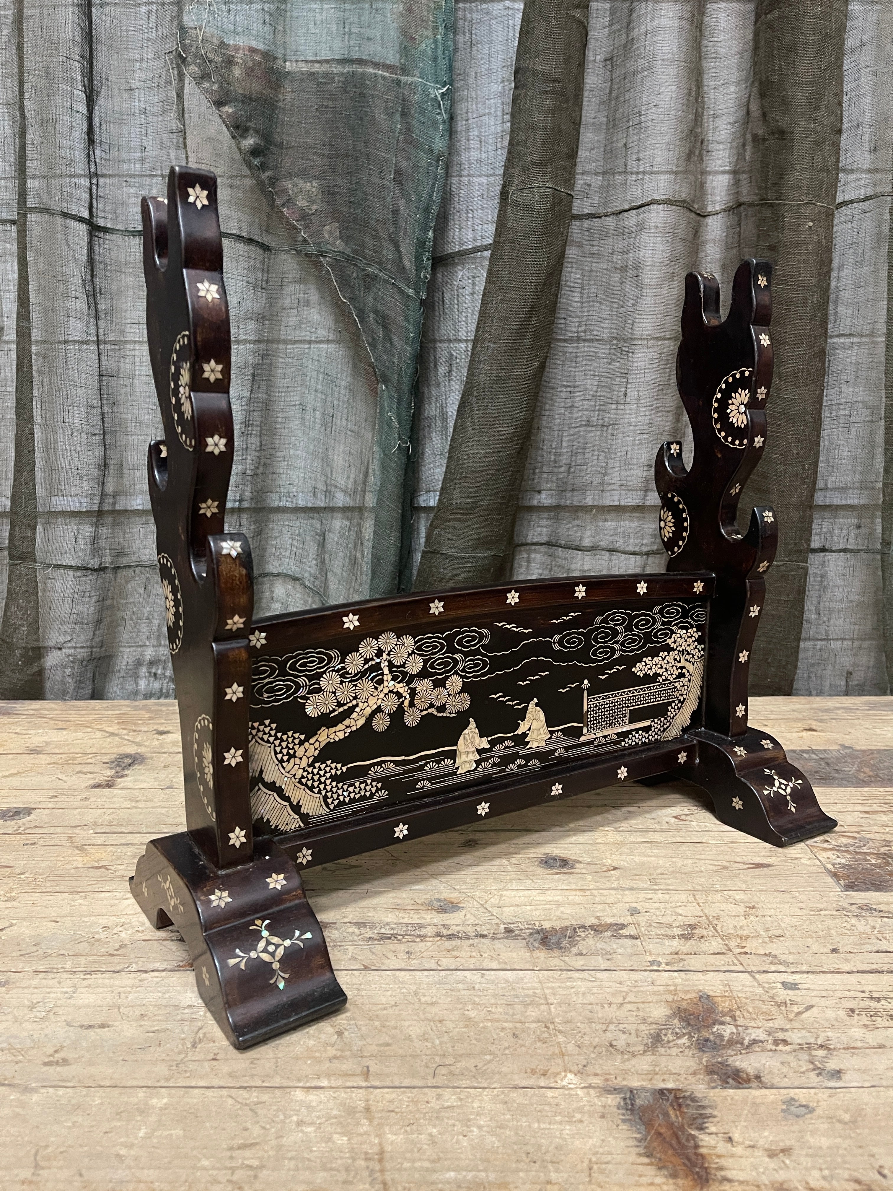 Vintage Japanese Sword Stand | Lacquered