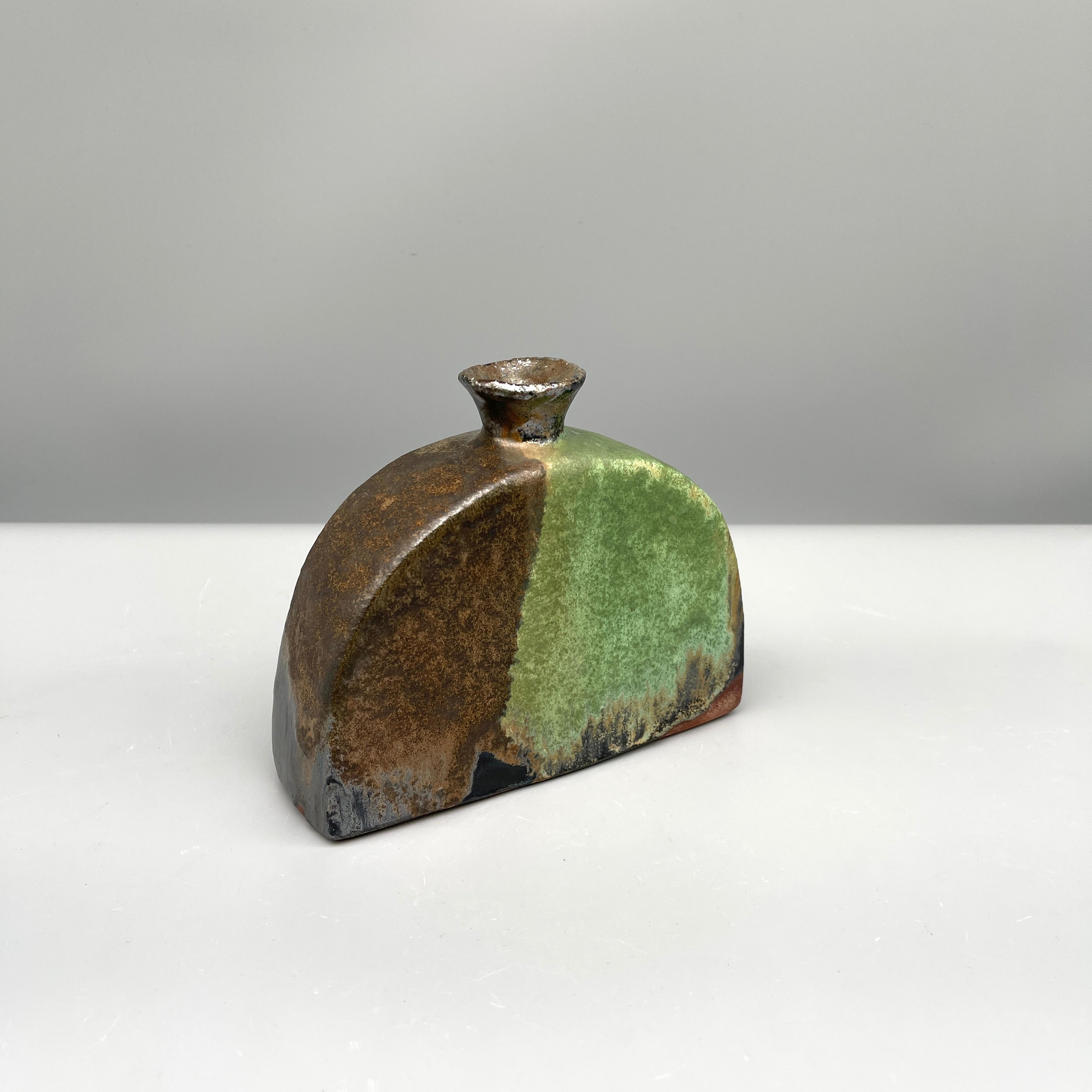 Vintage Japanese Ikebana Vase - Bizen Ware