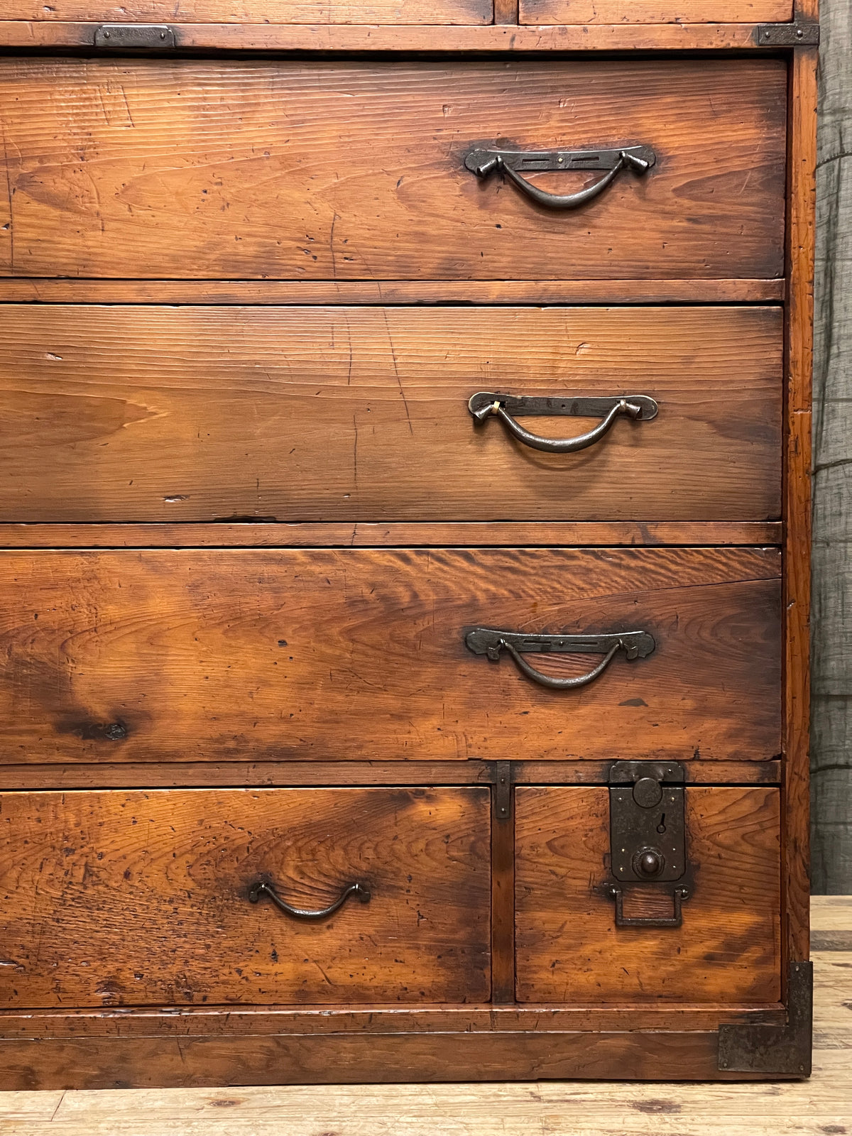 Japanese Isho Dansu, Kimono Storage Chest of Drawers - Cypress | Meiji