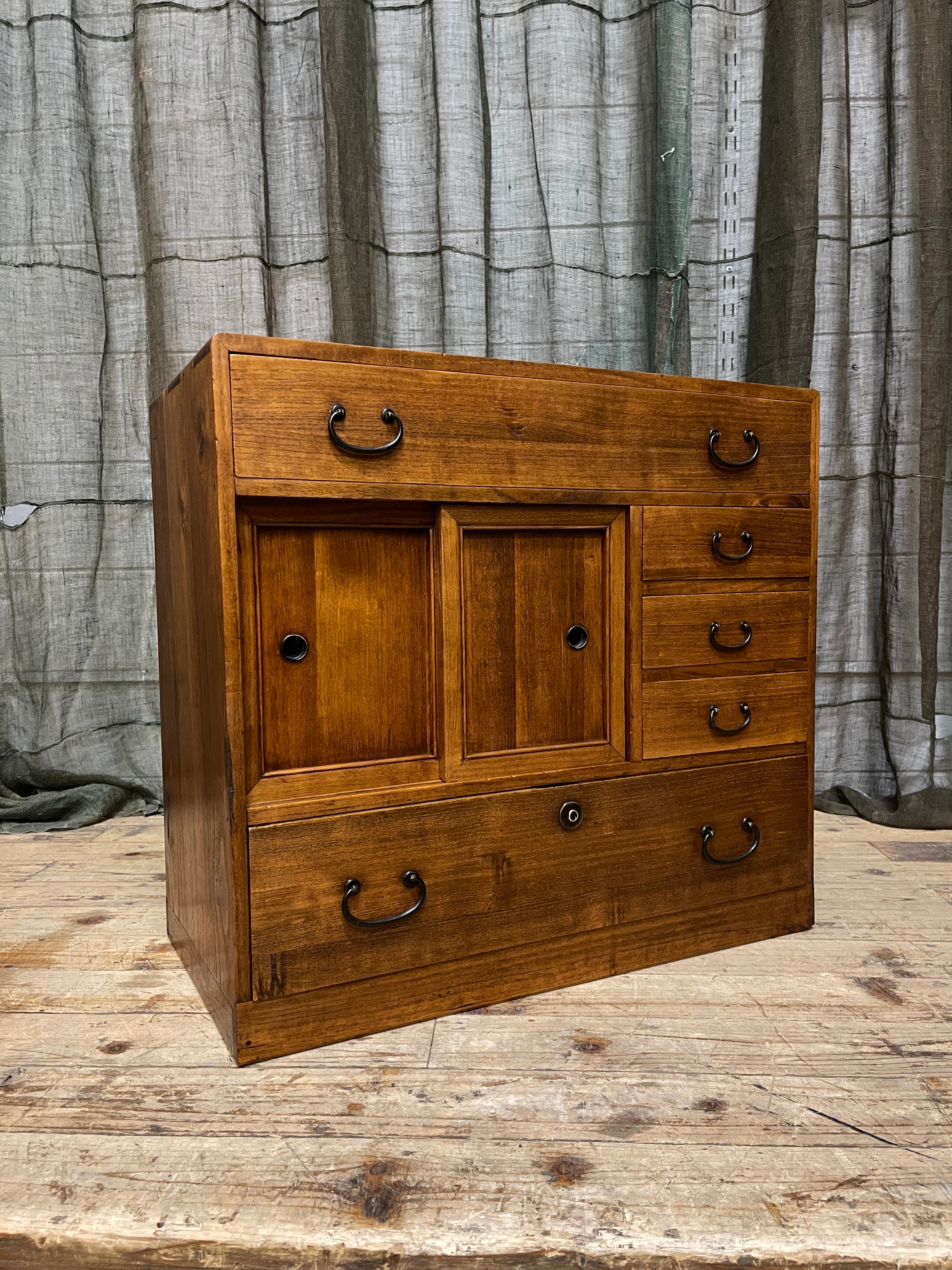 Ko Dansu, Japanese Side Cabinet - Paulownia | Showa