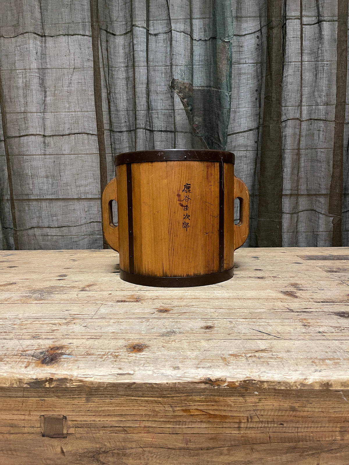 Tomasu, Vintage Japanese Rice Measure Bucket
