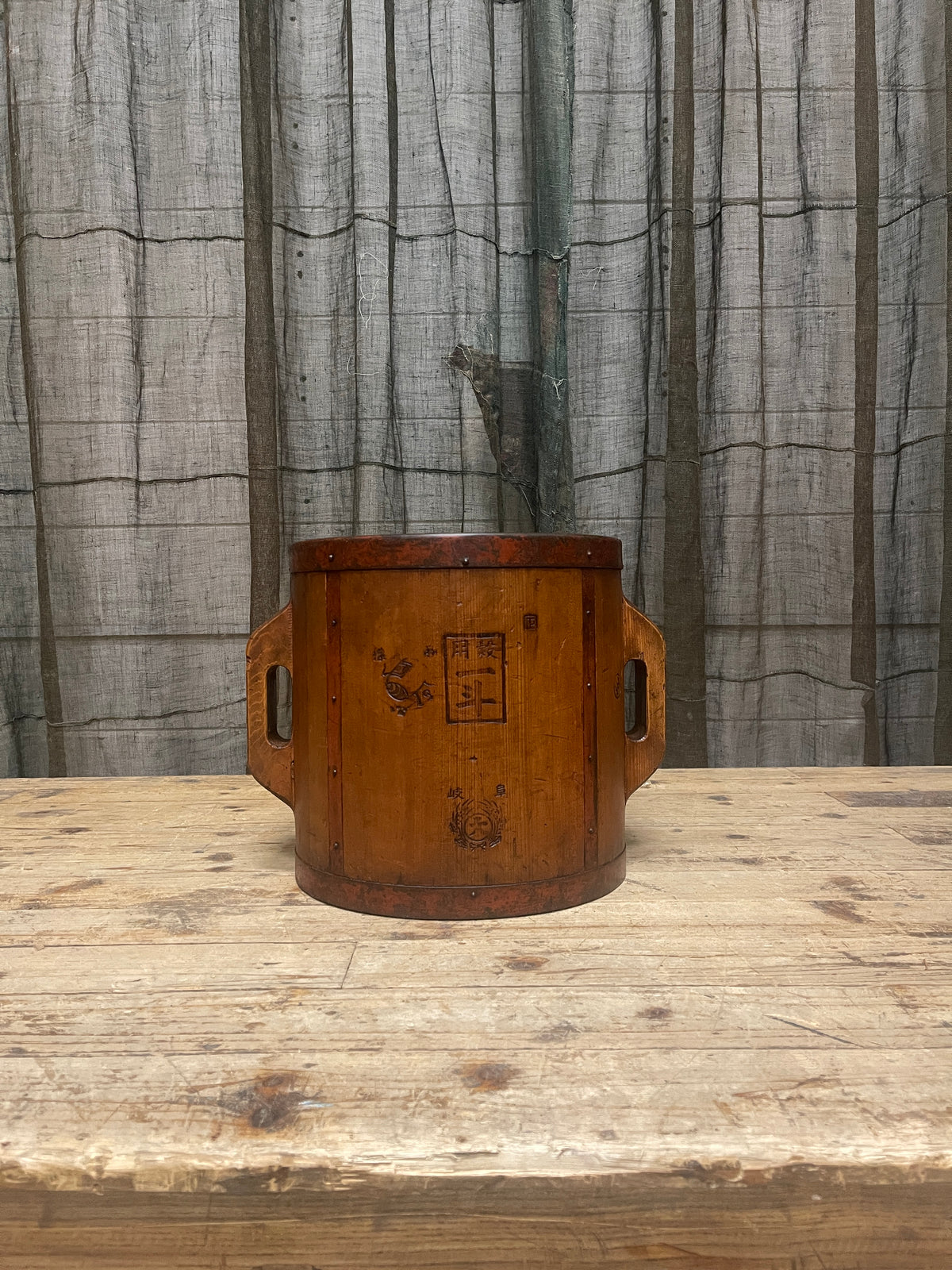 Tomasu, Vintage Japanese Rice Measure Bucket