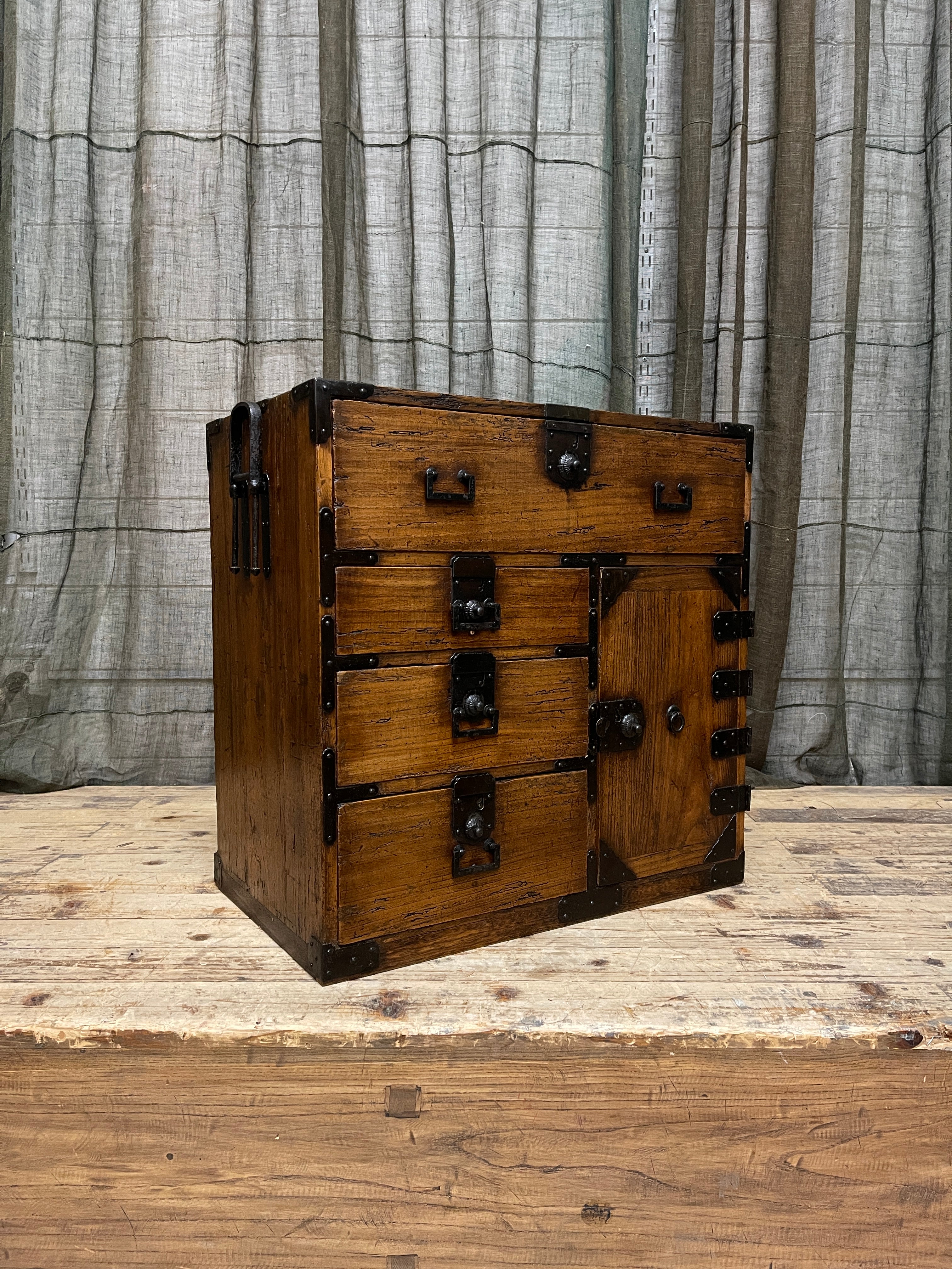 Ko Dansu, Japanese Side Cabinet - Paulownia | Meiji