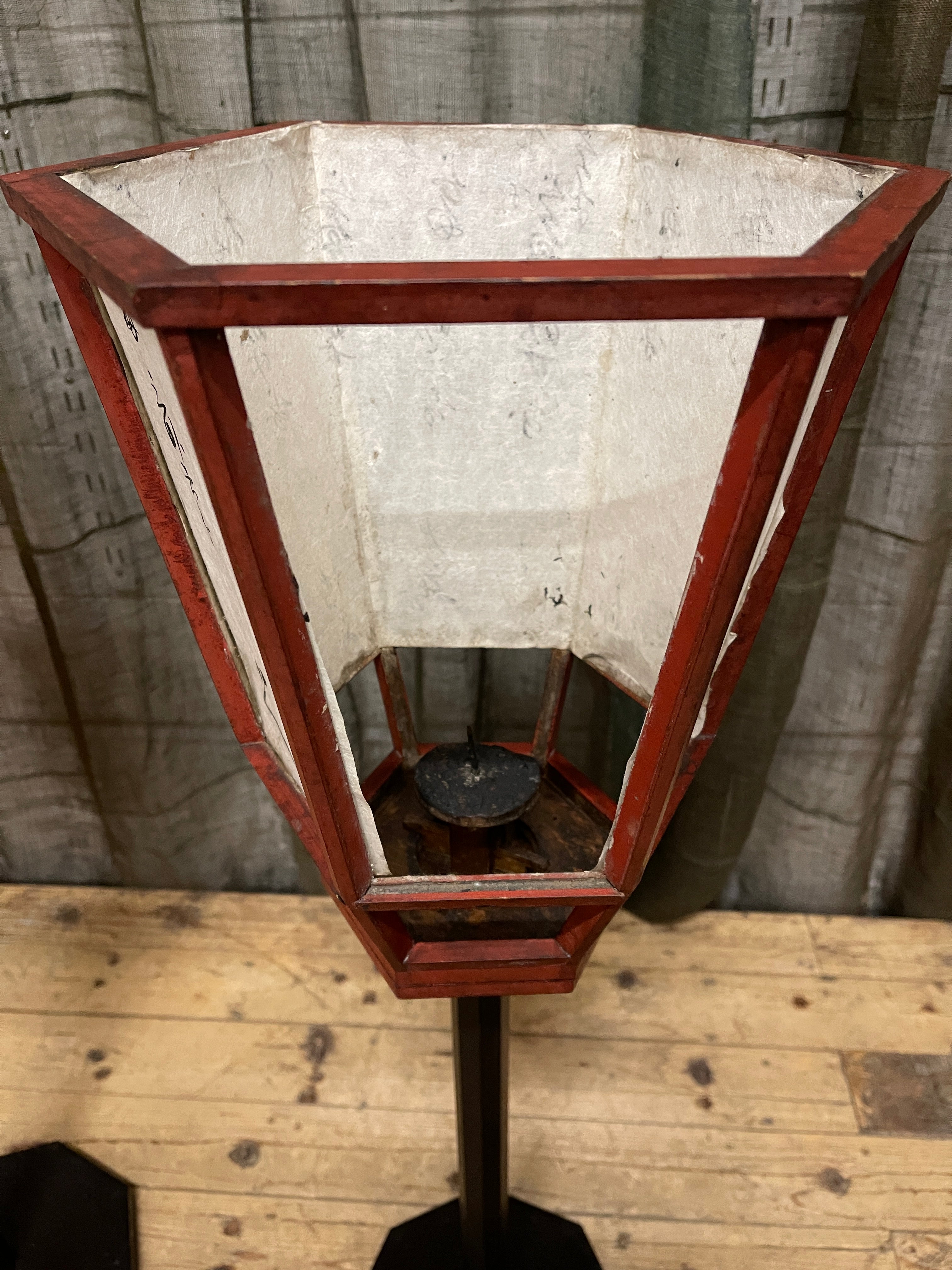Pair Of Antique Japanese Lacquered Temple Lanterns