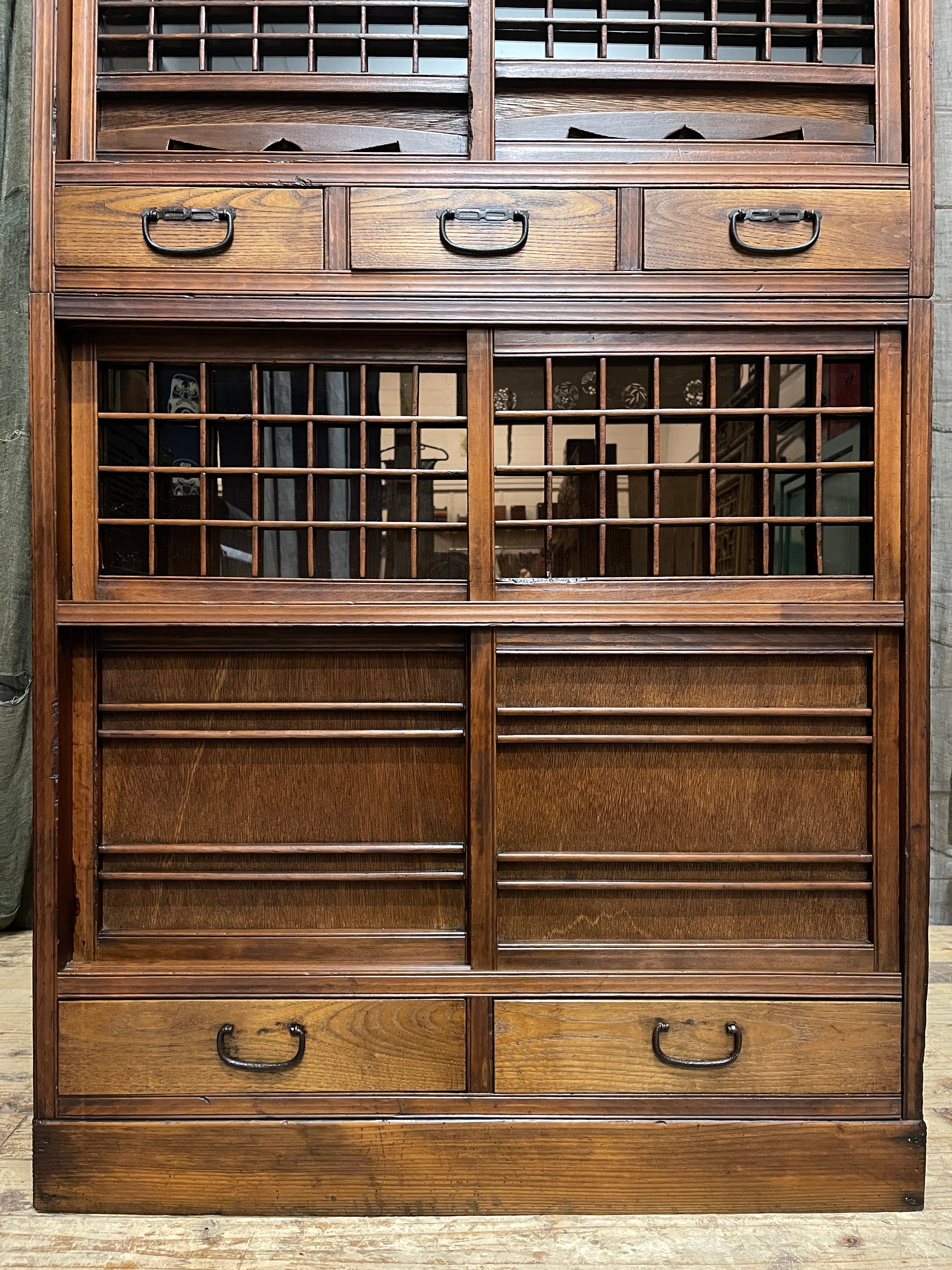 Mizuya, Antique Japanese Kitchen Cabinet - Elm & Cypress | Midcentury