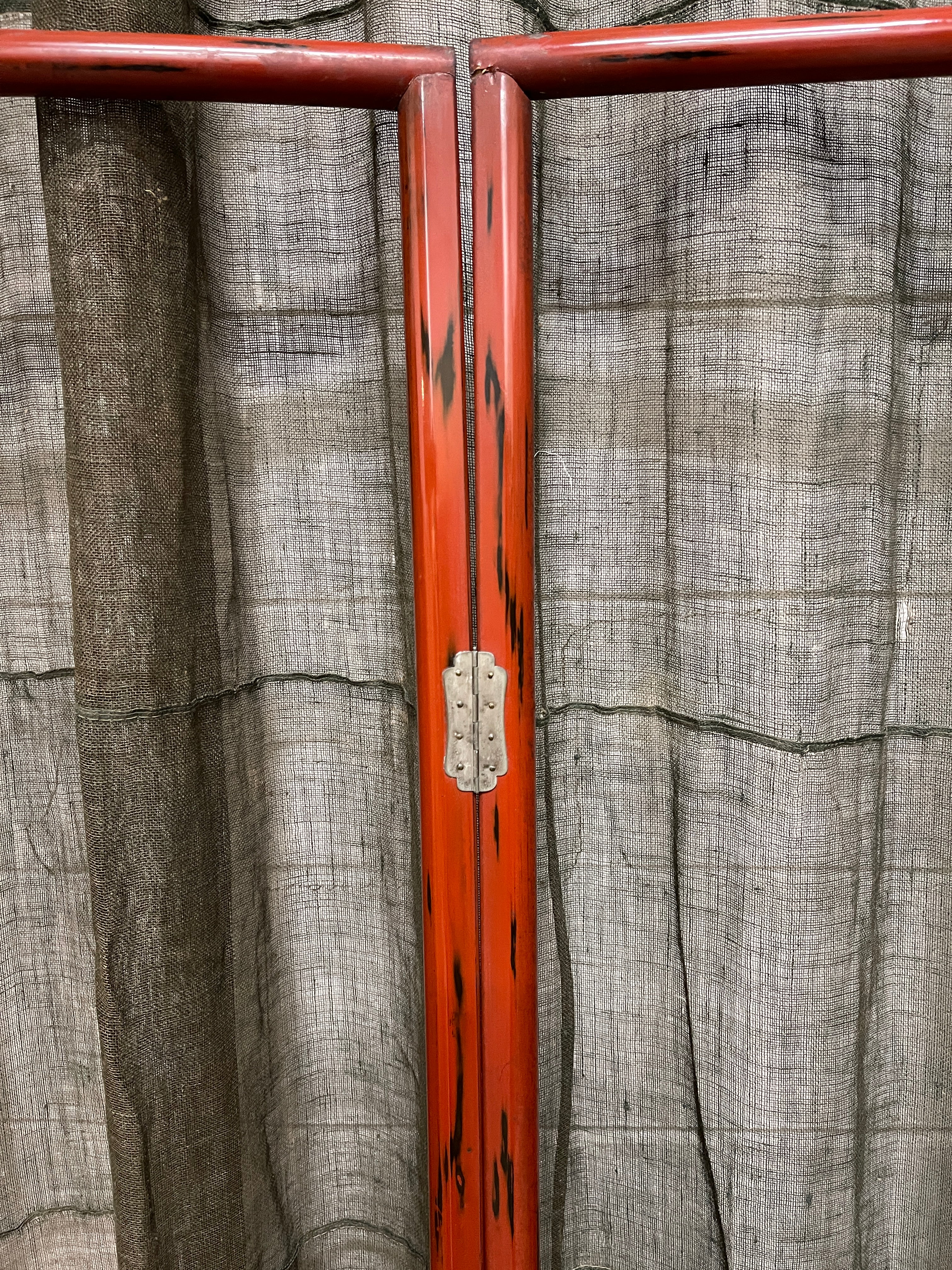 Vintage Japanese Kimono Stand | Negoro Lacquered