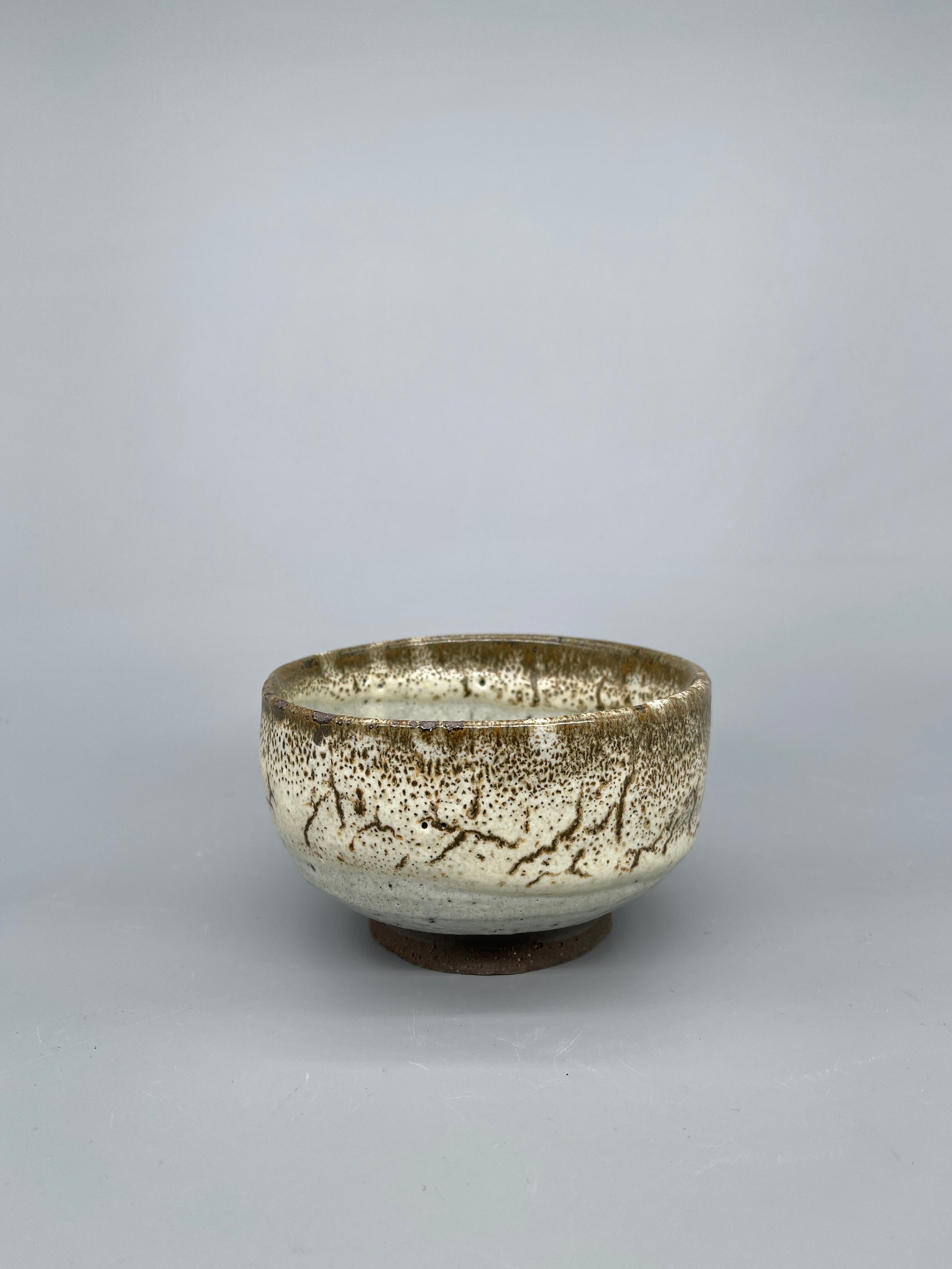 Vintage Japanese Matcha Bowl, Chawan - Shino Glaze