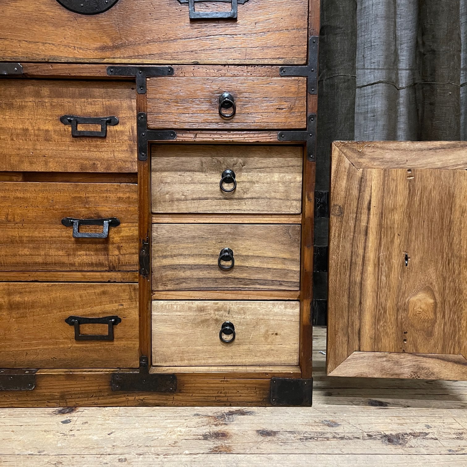 Ko Dansu, Japanese Side Cabinet - Cedar & Paulownia | Meiji, c.1900