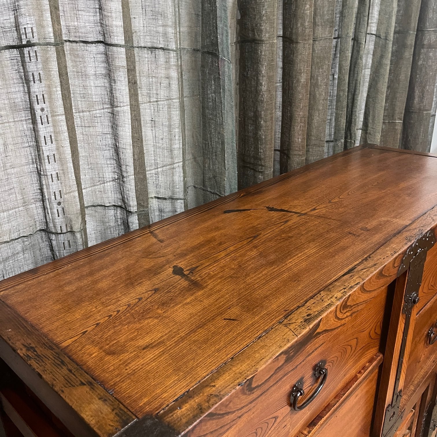 Karuma Dansu, Antique Japanese Wheeled Storage Cabinet - Elm | Edo, Mid 1800's