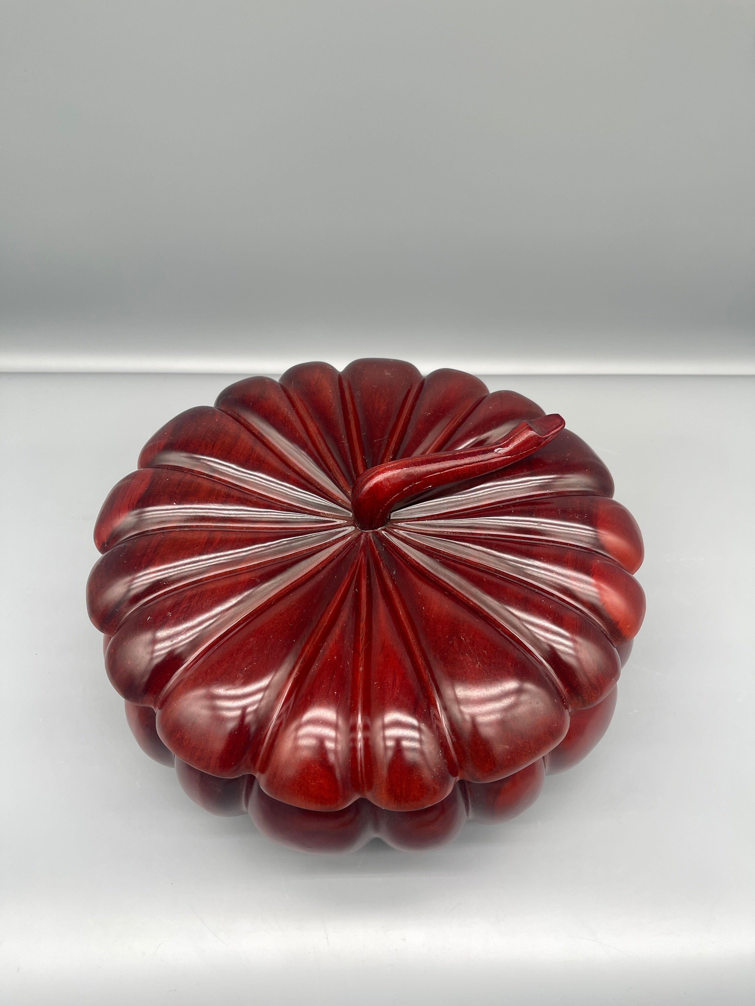 Pumpkin Shaped Lidded Container