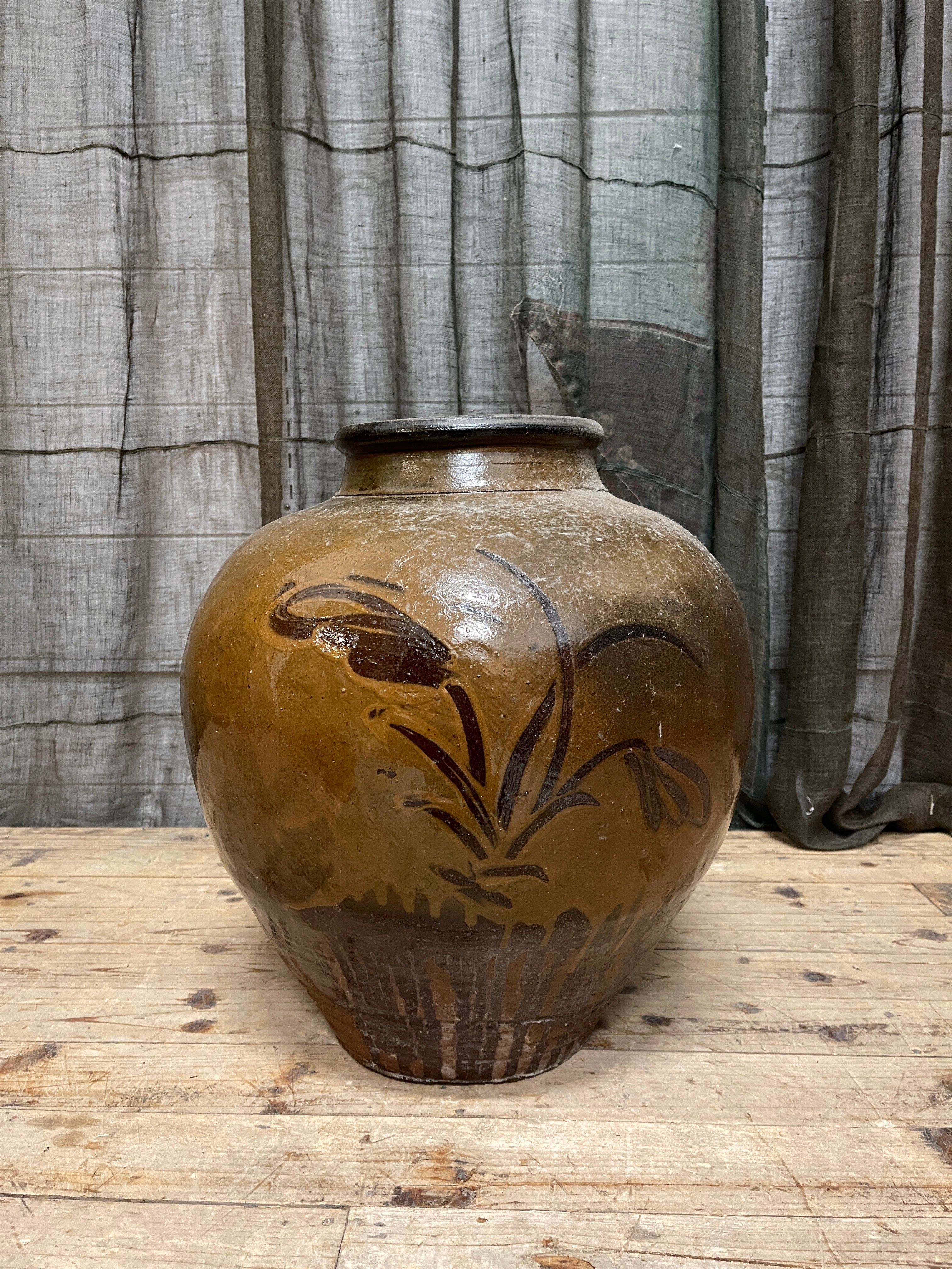 Antique Chinese Martaban Pottery storage Jar