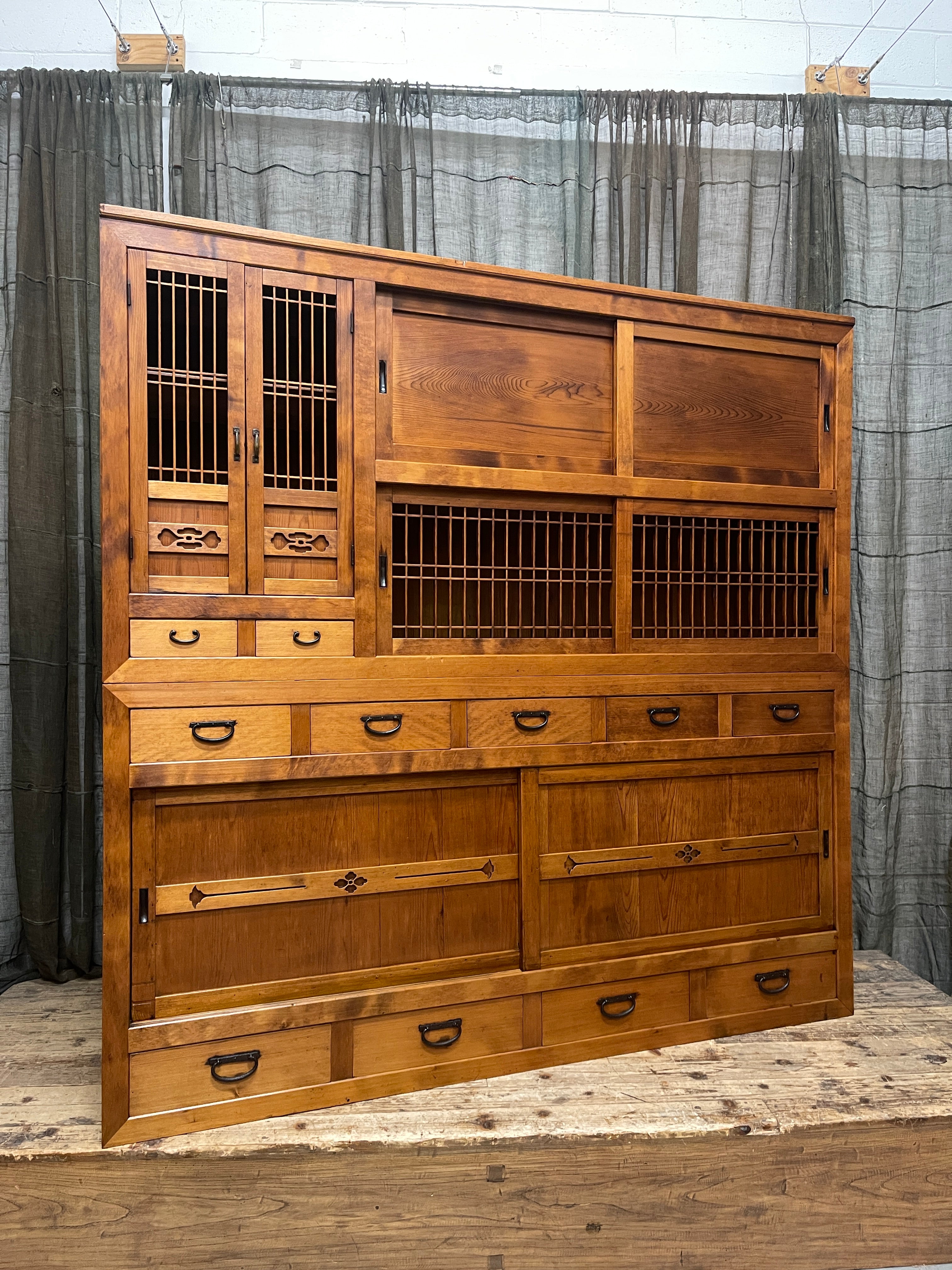 Japanese Mizuya, Kitchen Cabinet - Cedar | Taisho, c.1920