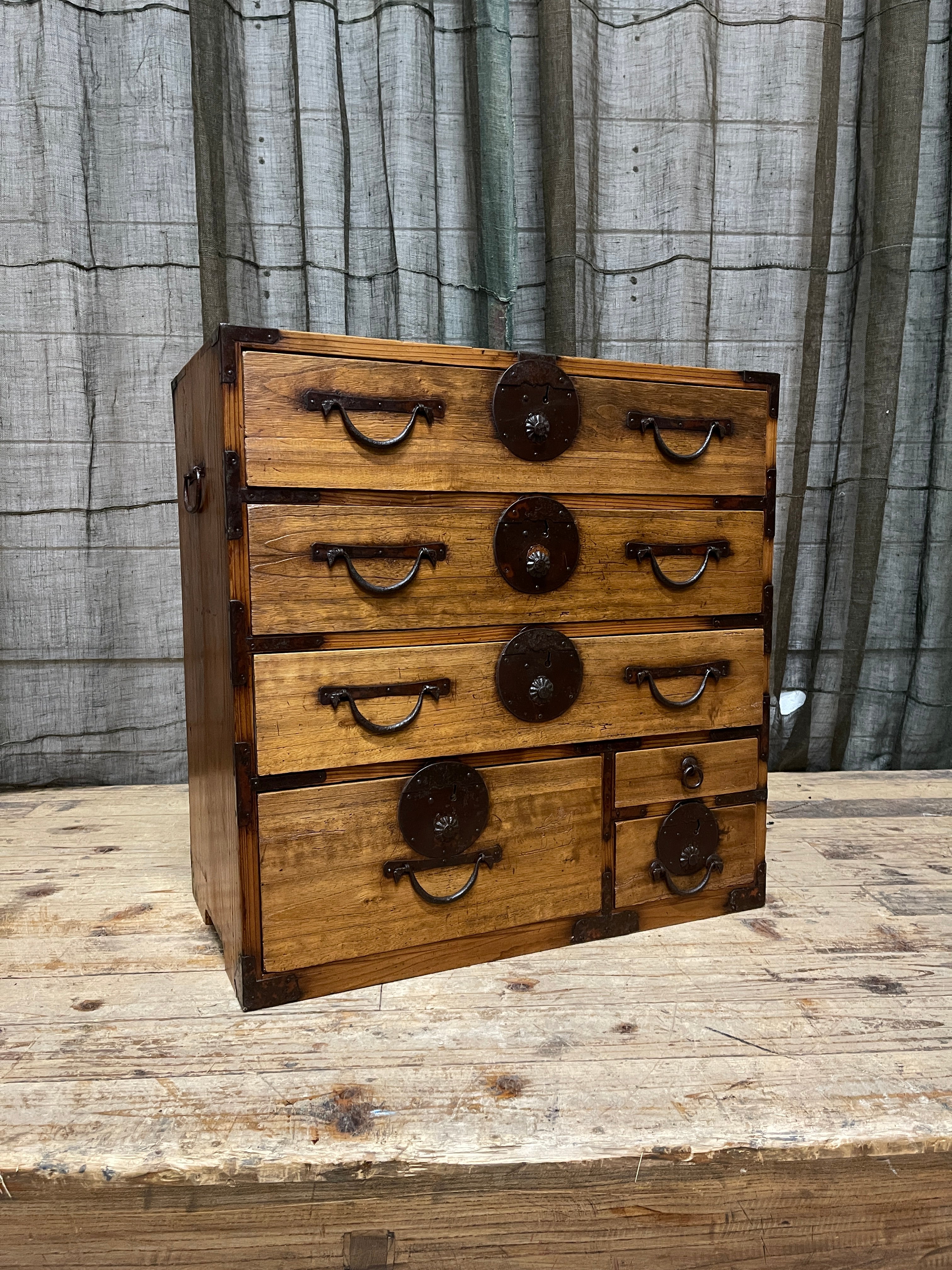 Ko Dansu, Japanese Side Cabinet - Paulownia | Meiji