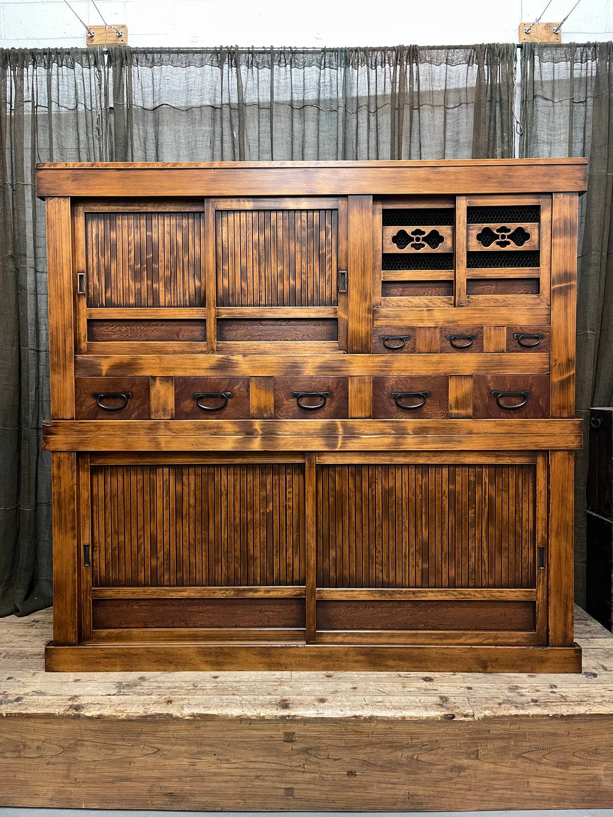 Japanese Mizuya, Kitchen Cabinet - Cedar & Cypress & Elm | Meiji
