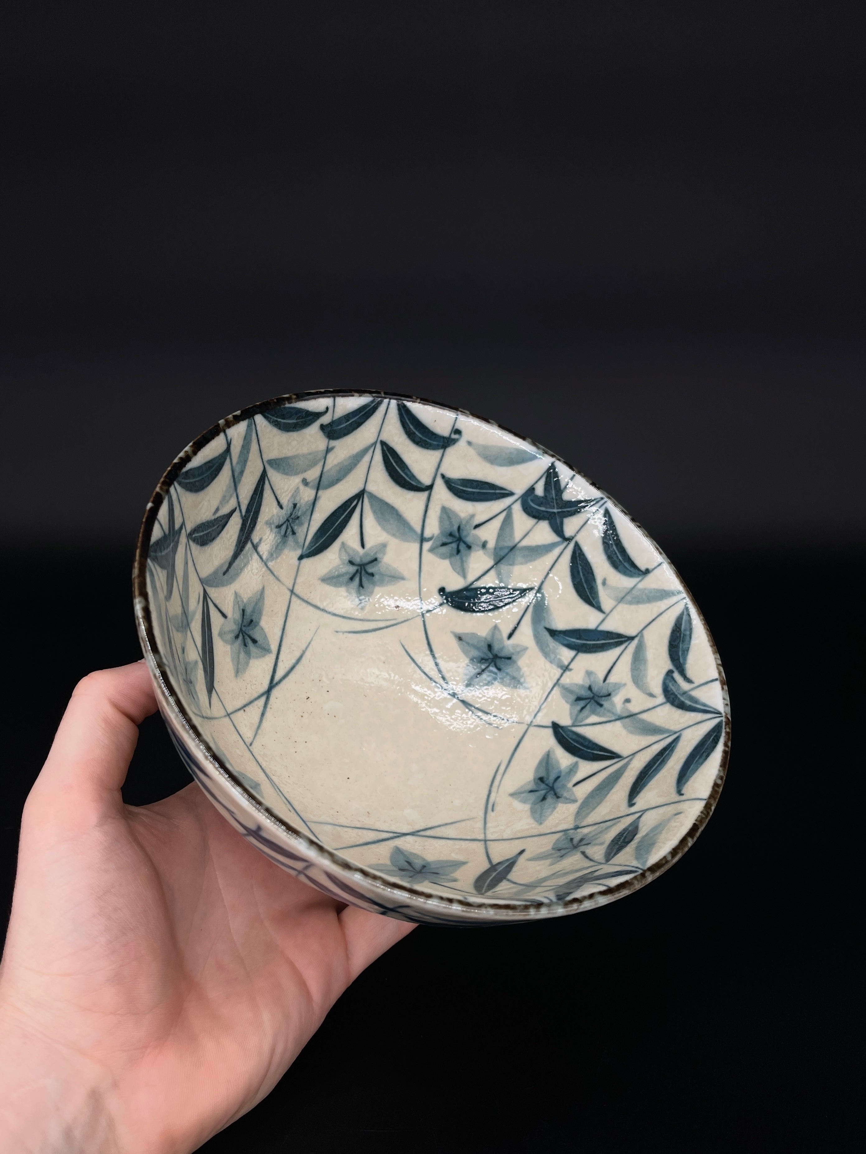 Contemporary Japanese Bowl - Blue & White