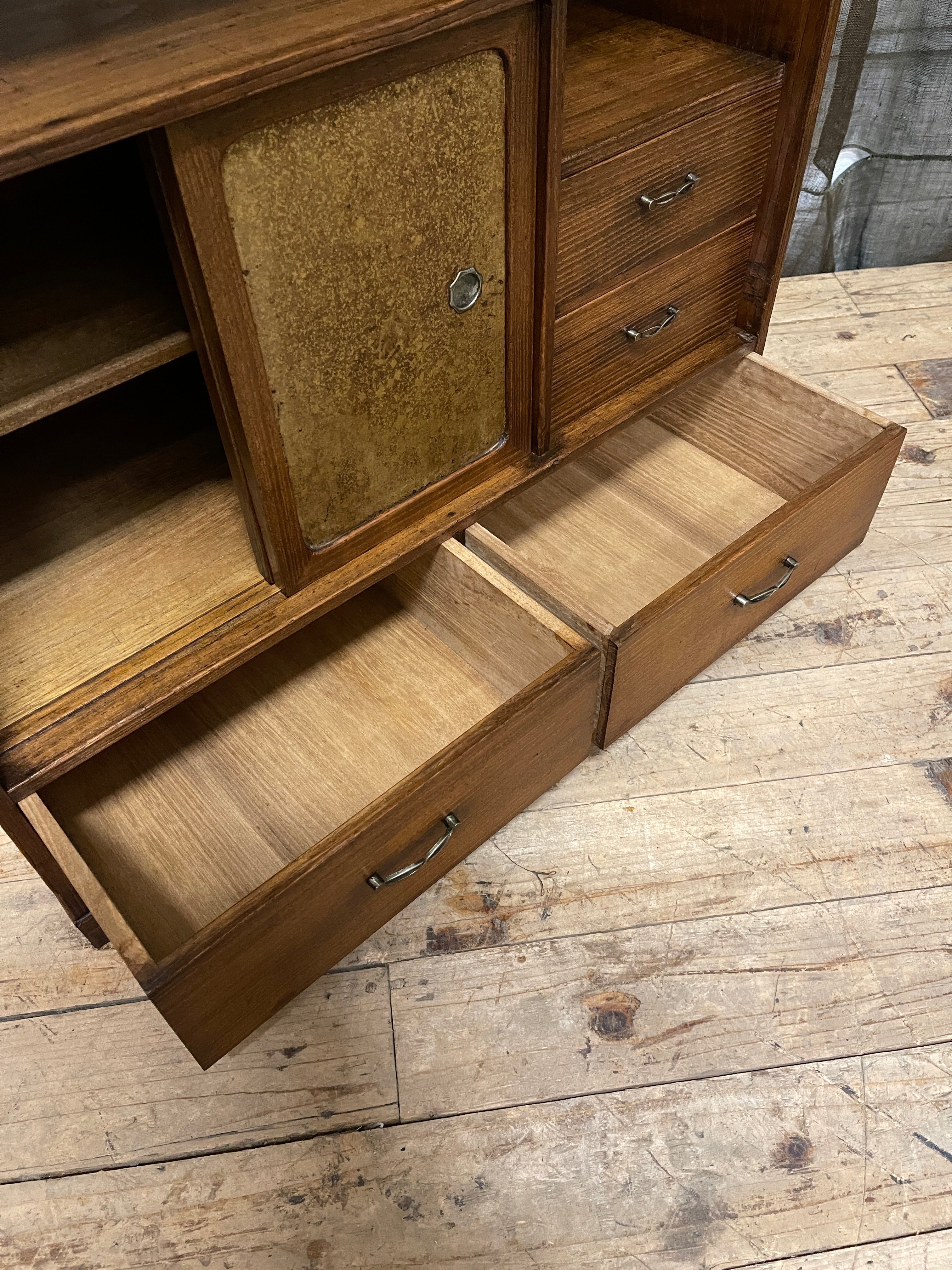 Vintage Japanese Cha Dana, Tea Cabinet - Paulownia | Midcentury