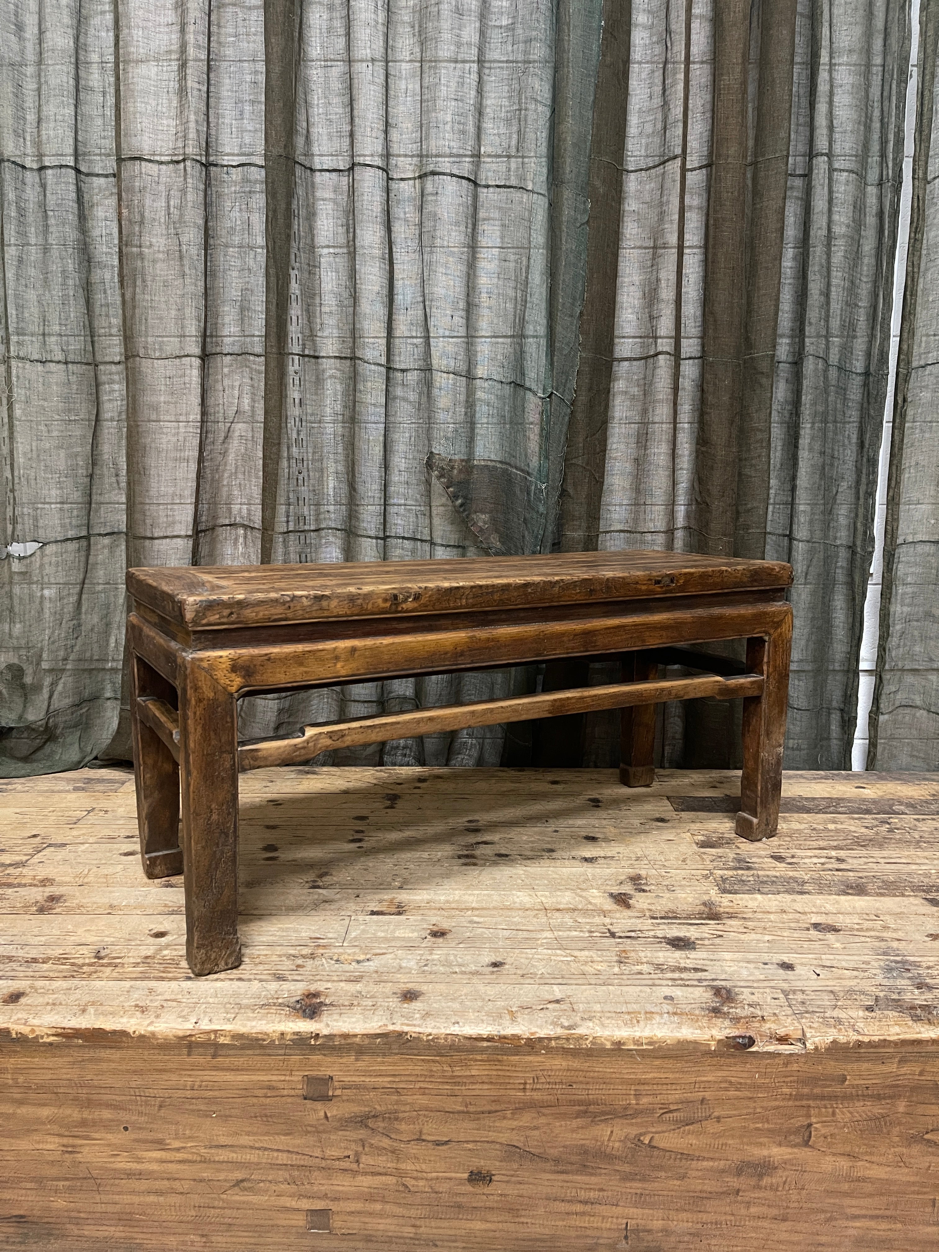 Antique Chinese Bench, Elm