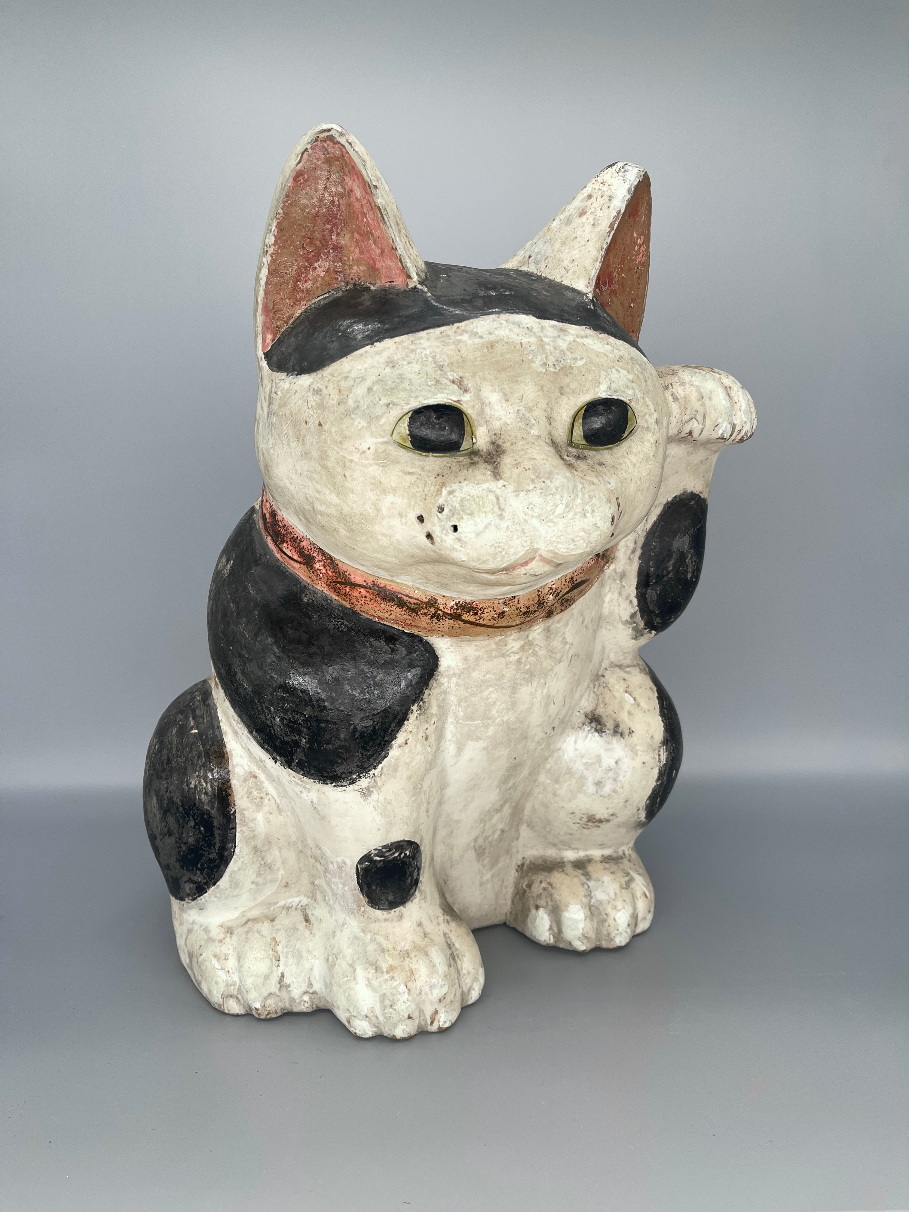 Antique Japanese Mikawa Maneki Neko | c.1900
