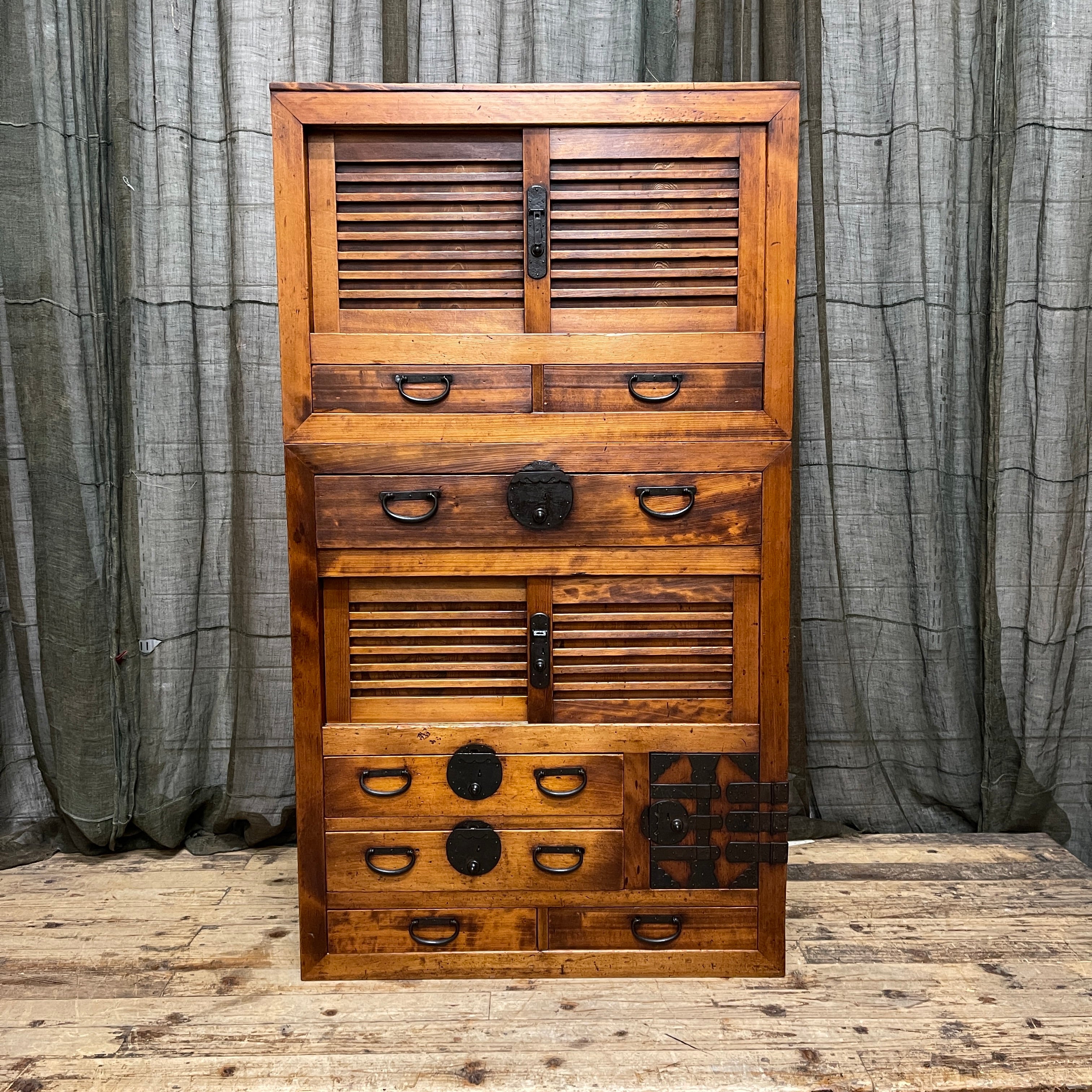 Japanese Choba Dansu, Merchant’s Chest – Cedar & Cypress | Meiji