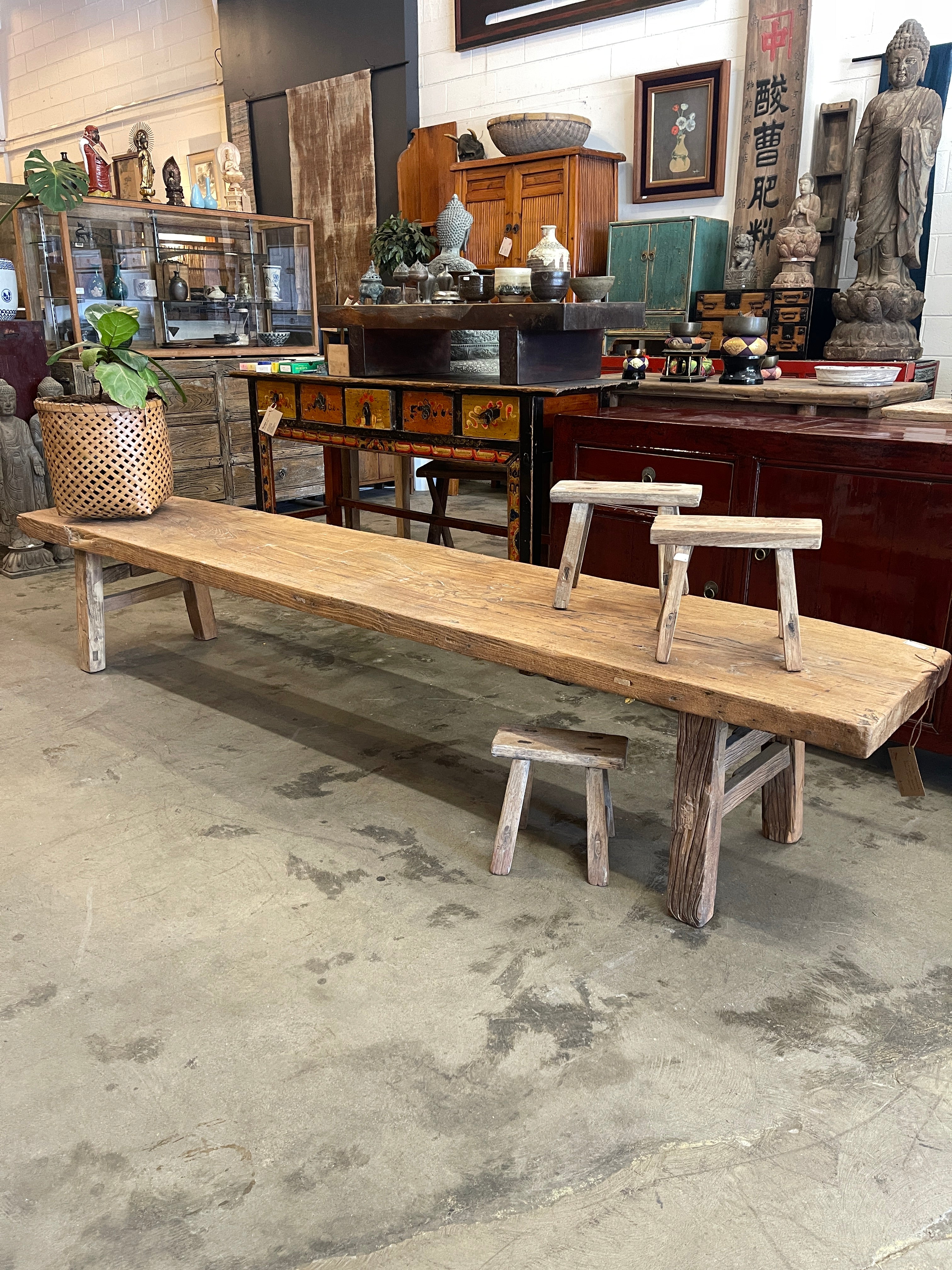 [ON HOLD]Antique Chinese Bench - Elm | Early 20th Century