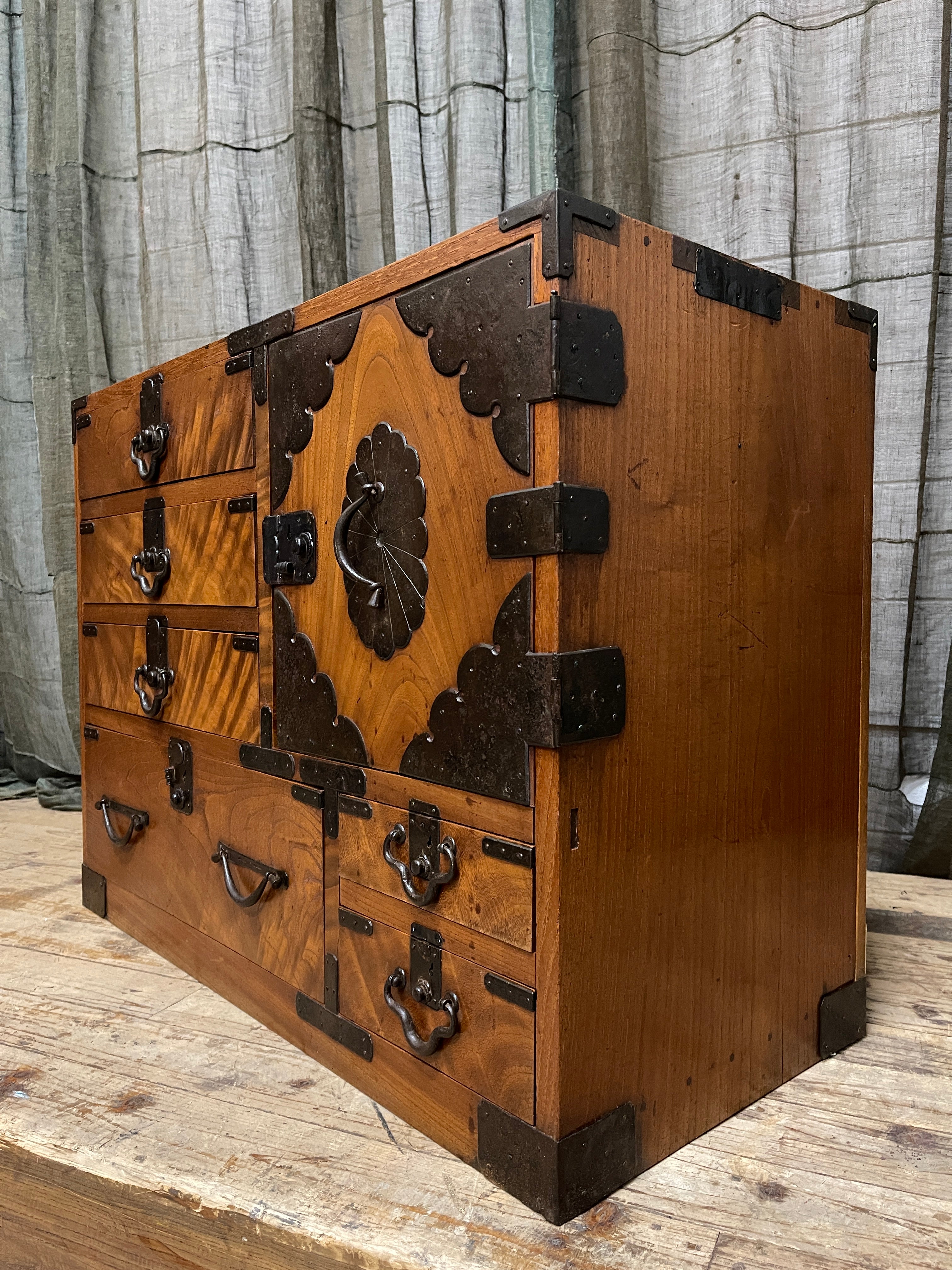 Japanese Choba Dansu, Merchant's Chest - Elm | c.1900