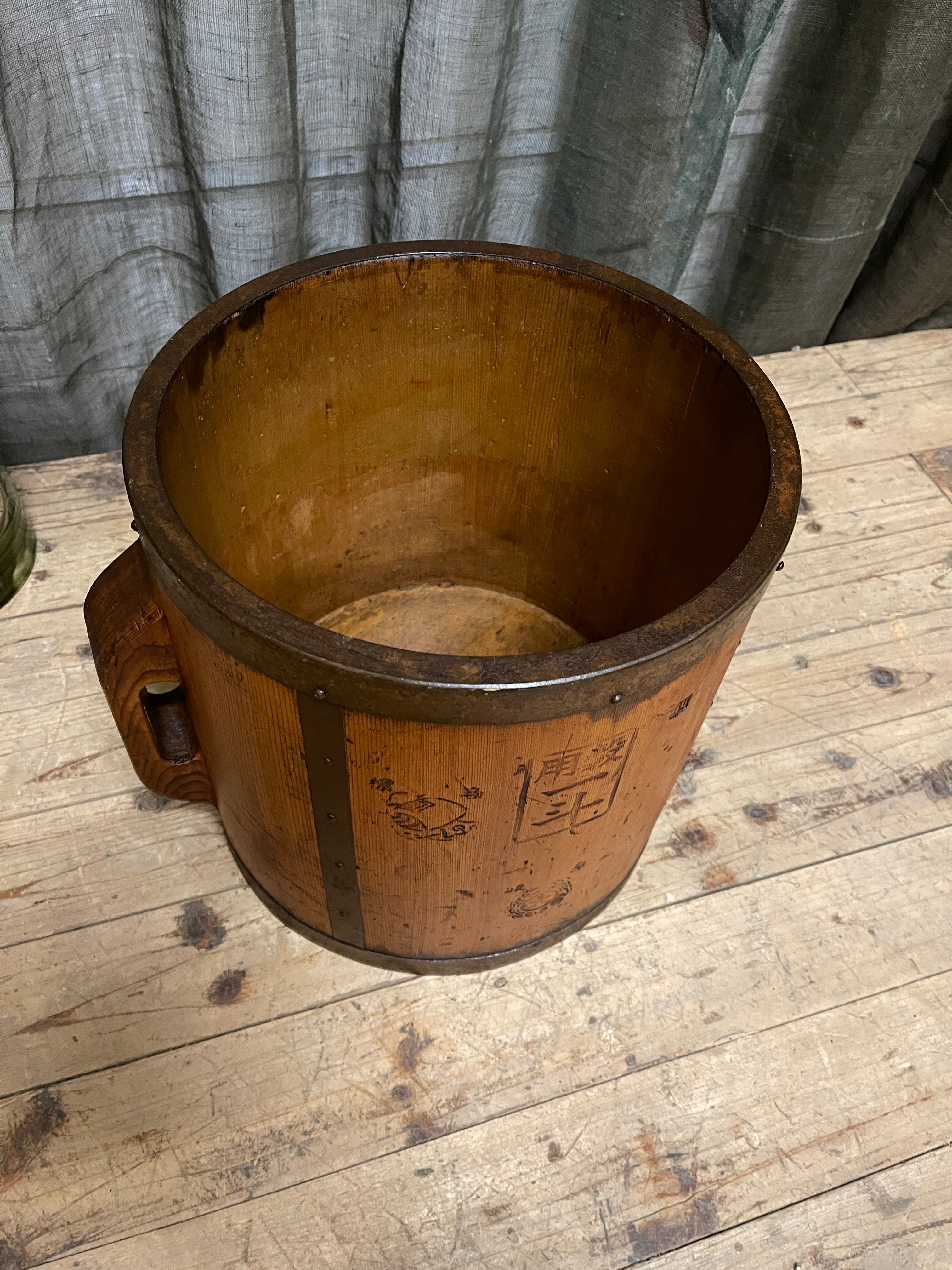 Tomasu, Antique Japanese Rice Measure Bucket