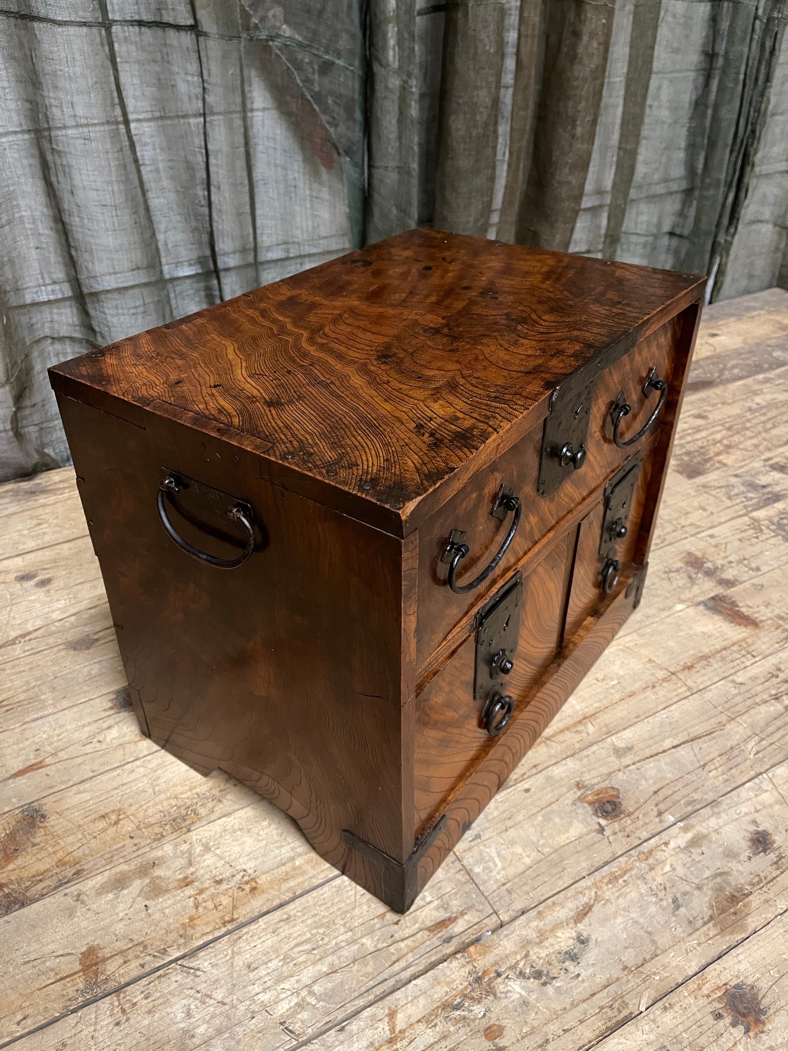 Japanese Document Drawers - Elm | Meiji