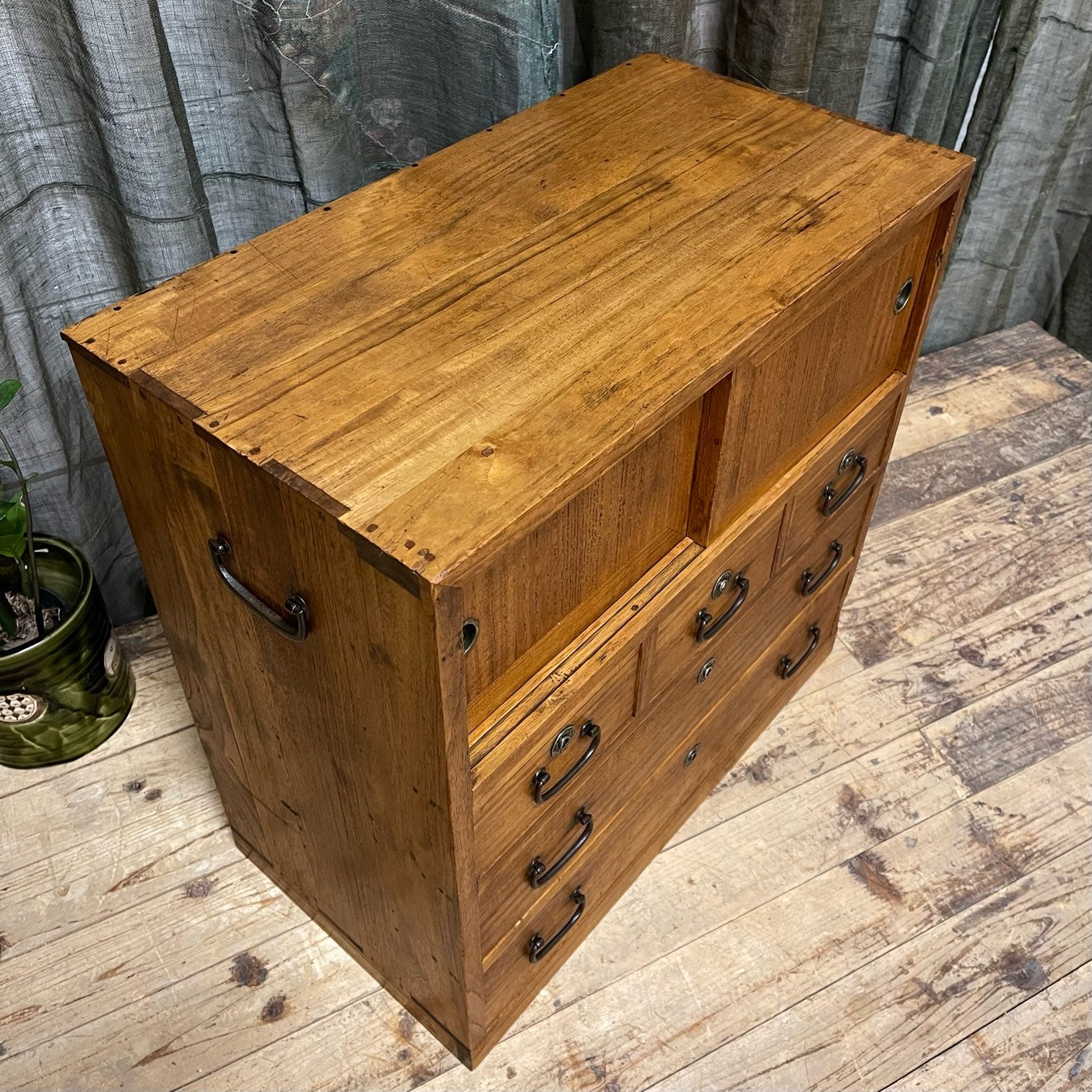 Ko Dansu, Japanese Side Cabinet - Paulownia | c.1920