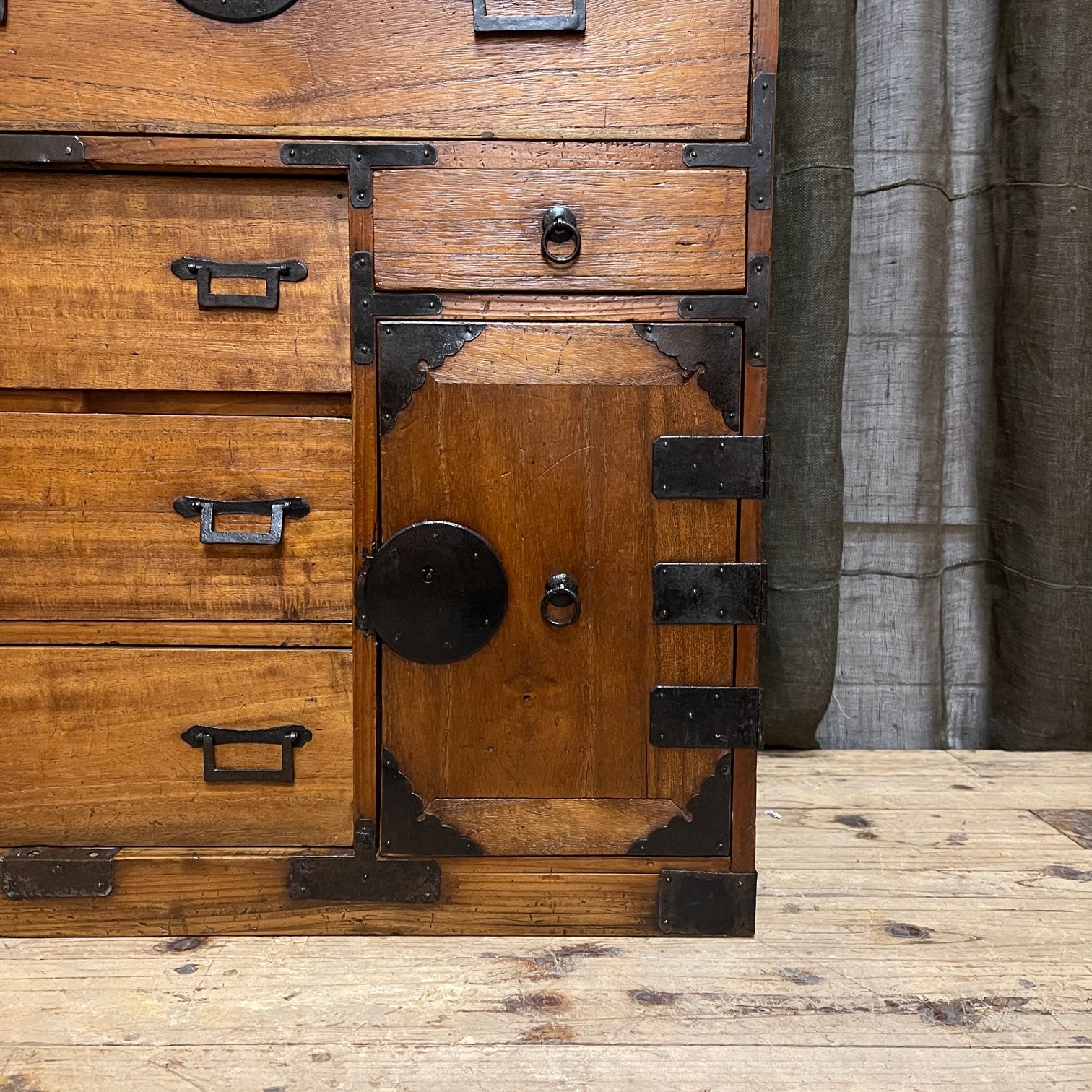 Ko Dansu, Japanese Side Cabinet - Cedar & Paulownia | Meiji, c.1900