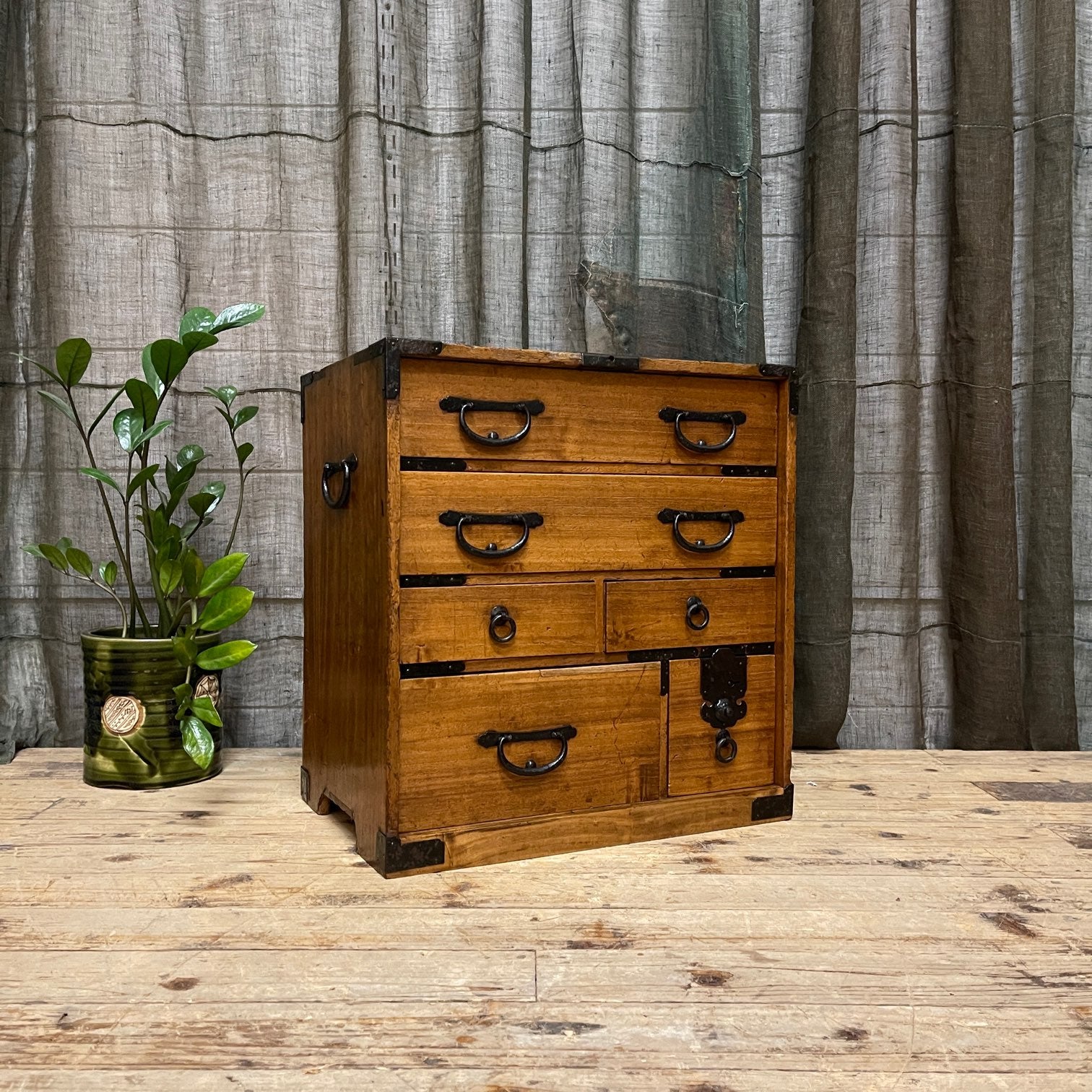 Ko Dansu, Japanese Side Cabinet - Paulownia | Meiji, c.1900