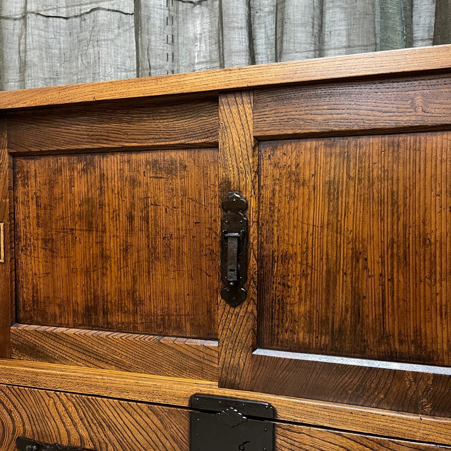 Antique Japanese Storage Cabinet - Elm & Cedar | Meiji, late 1800's