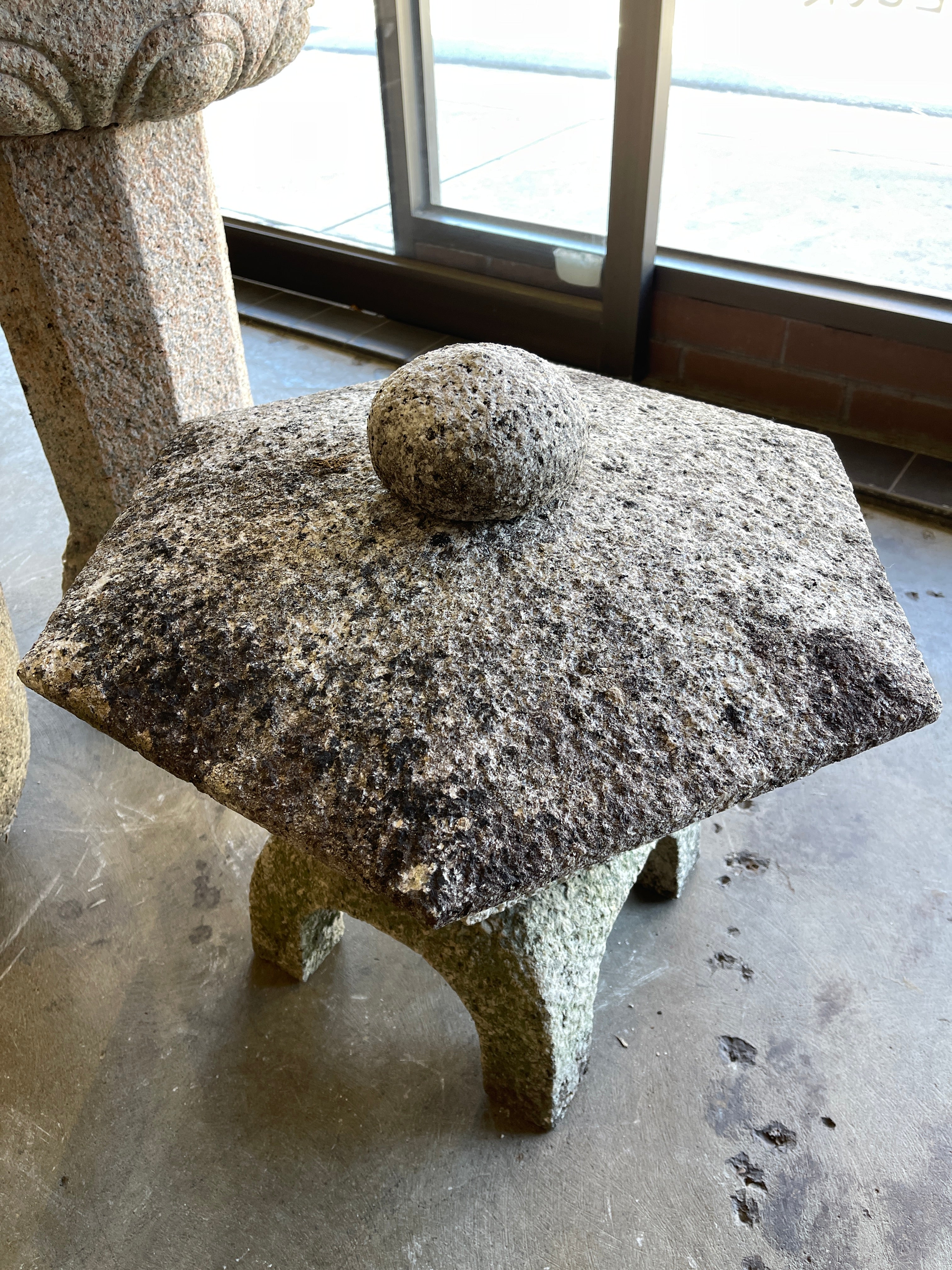 Japanese Yukimi Snow Garden Lantern - Granite | Meiji