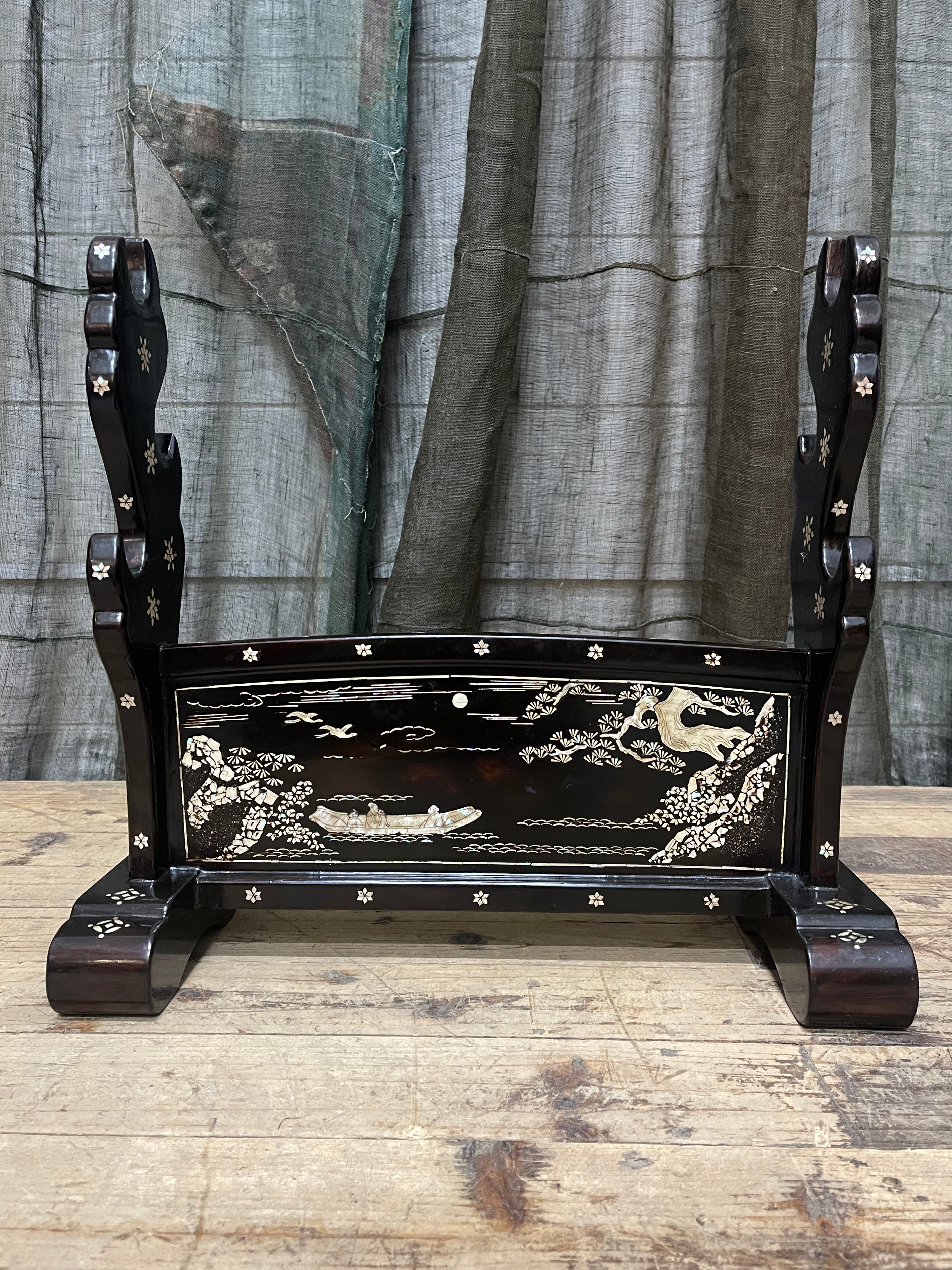 Vintage Japanese Sword Stand | Lacquered