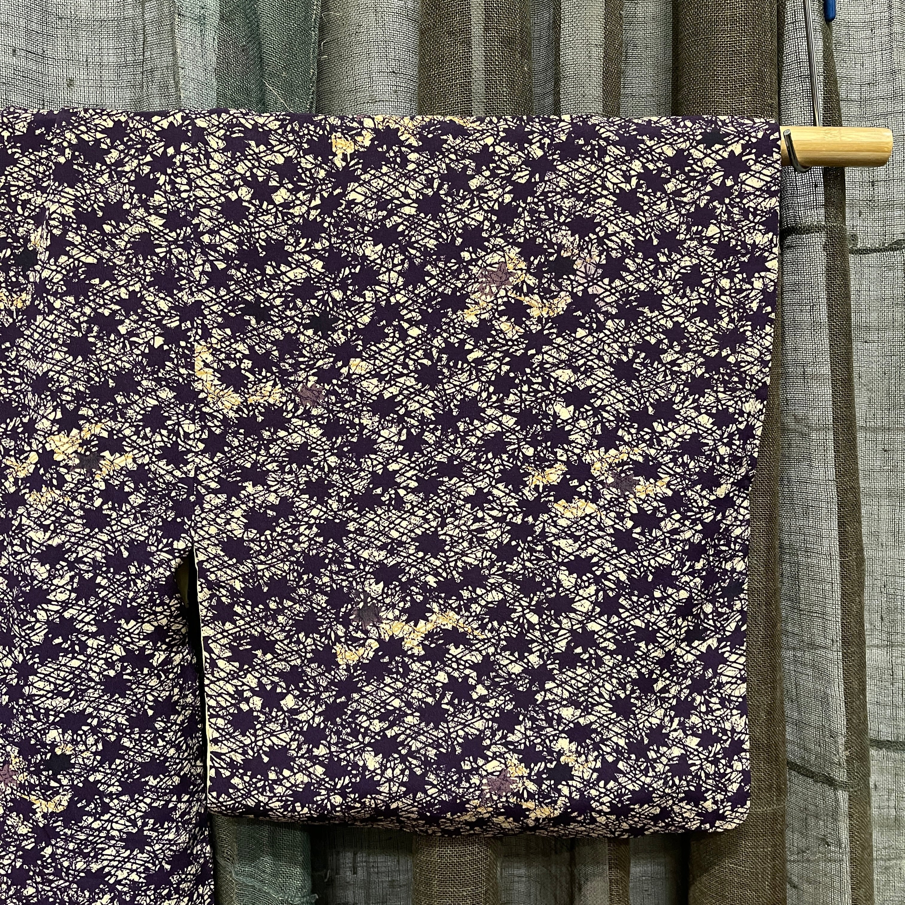 Japanese Haori-Kimono Jacket - Dark Purple