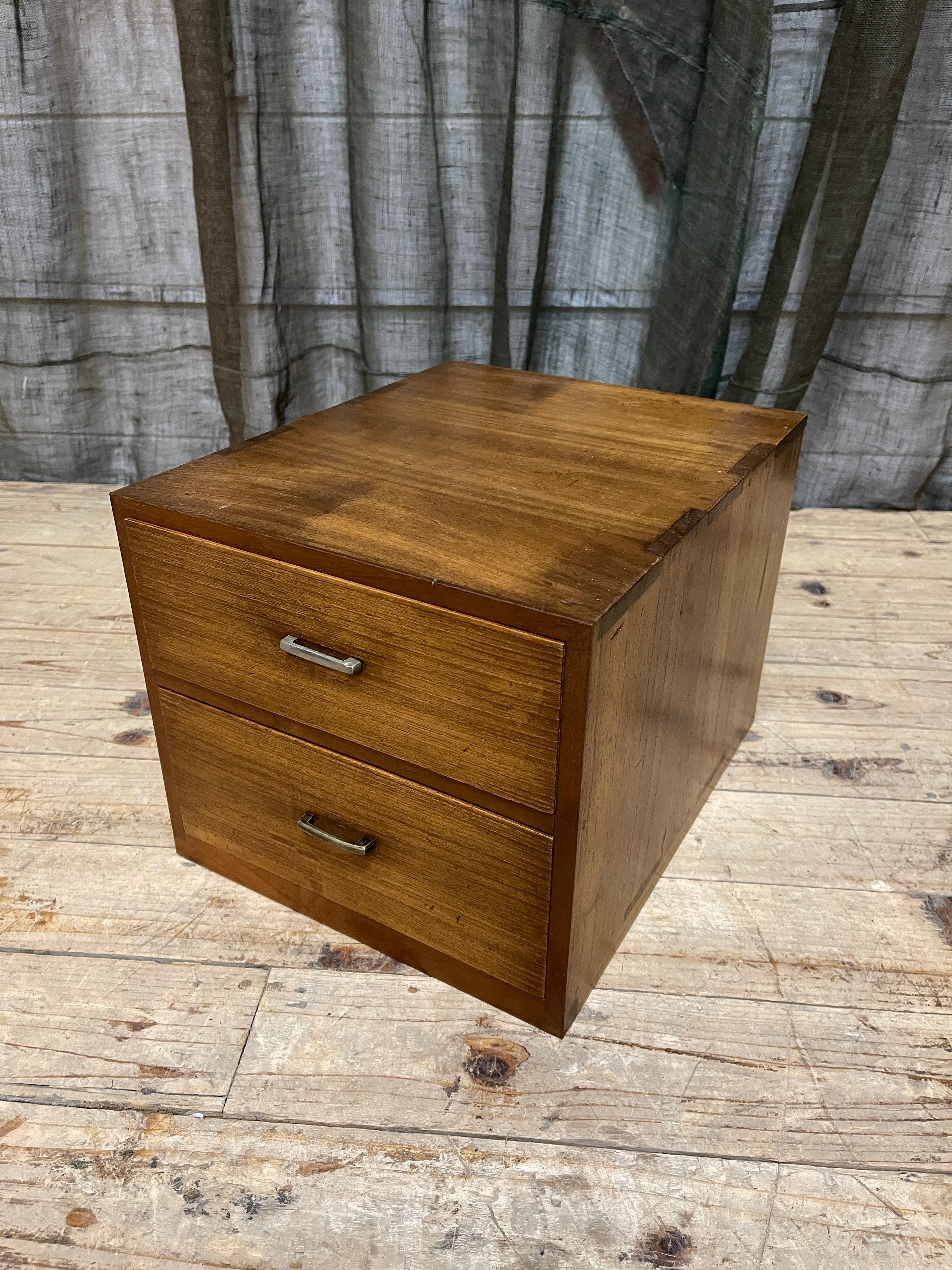 Japanese Two-Drawer Document Box - Paulownia