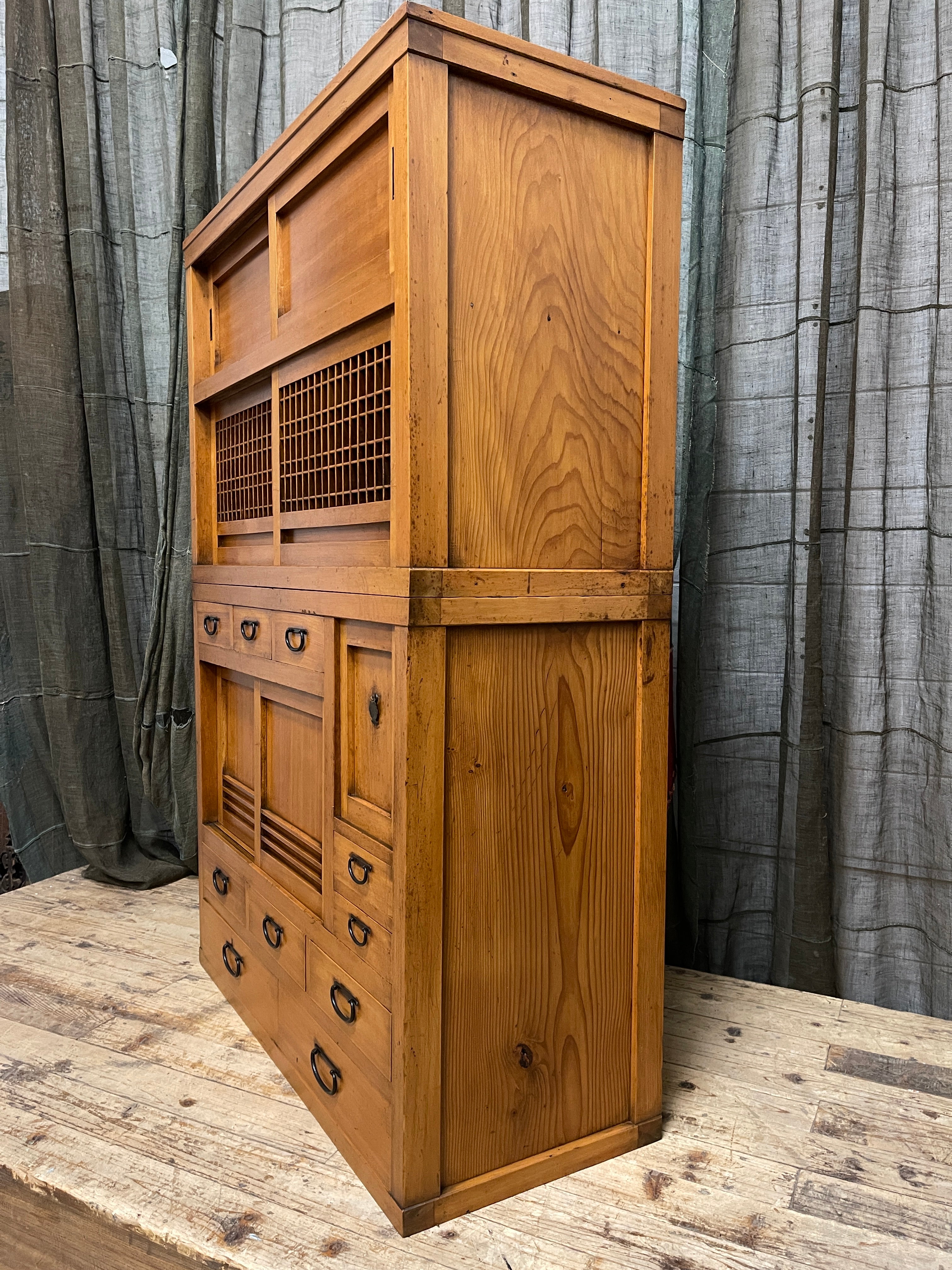 Mizuya, Antique Japanese Kitchen Cabinet - Cedar & Cypress | C.1915