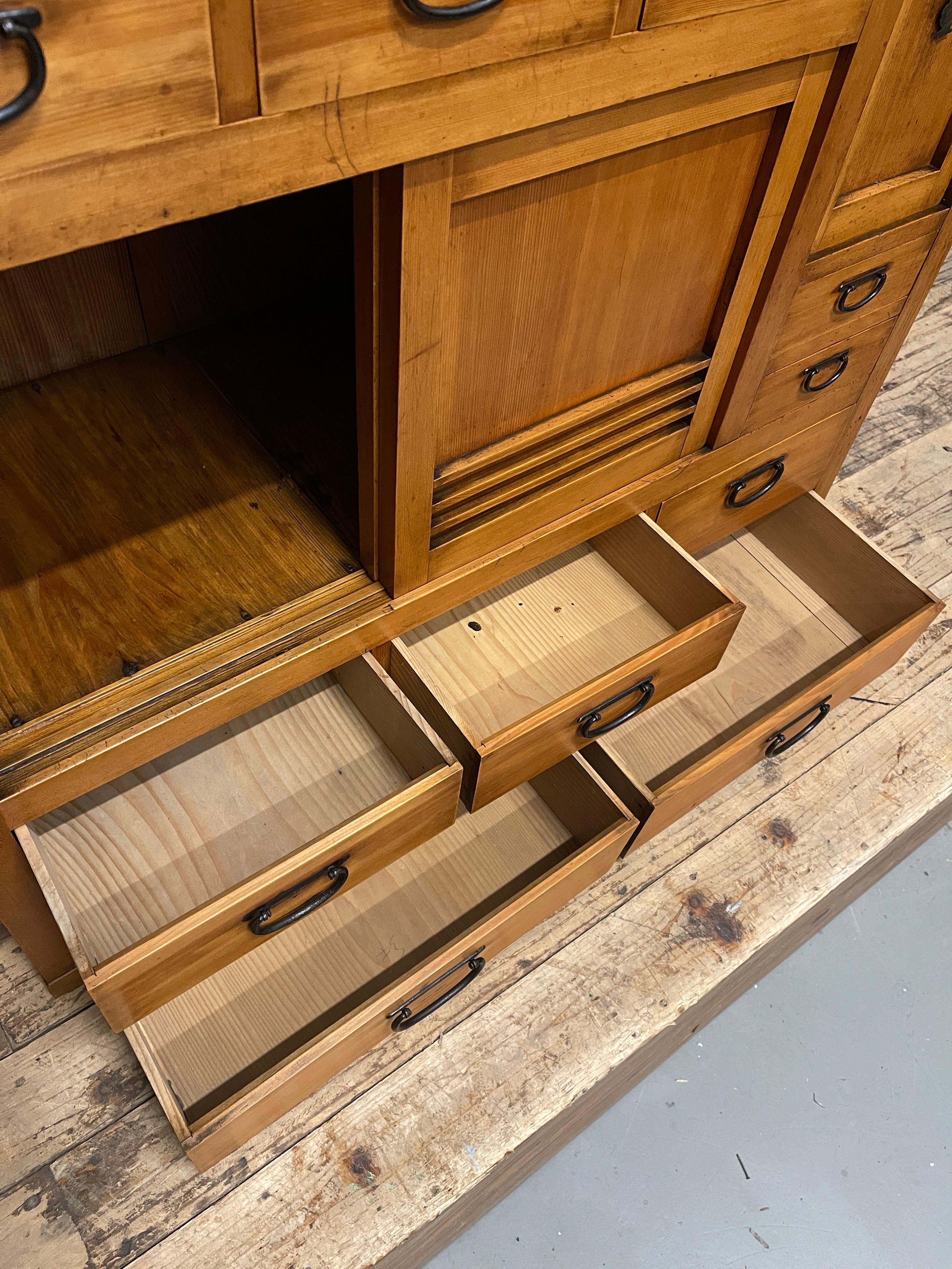 Mizuya, Antique Japanese Kitchen Cabinet - Cedar & Cypress | C.1915