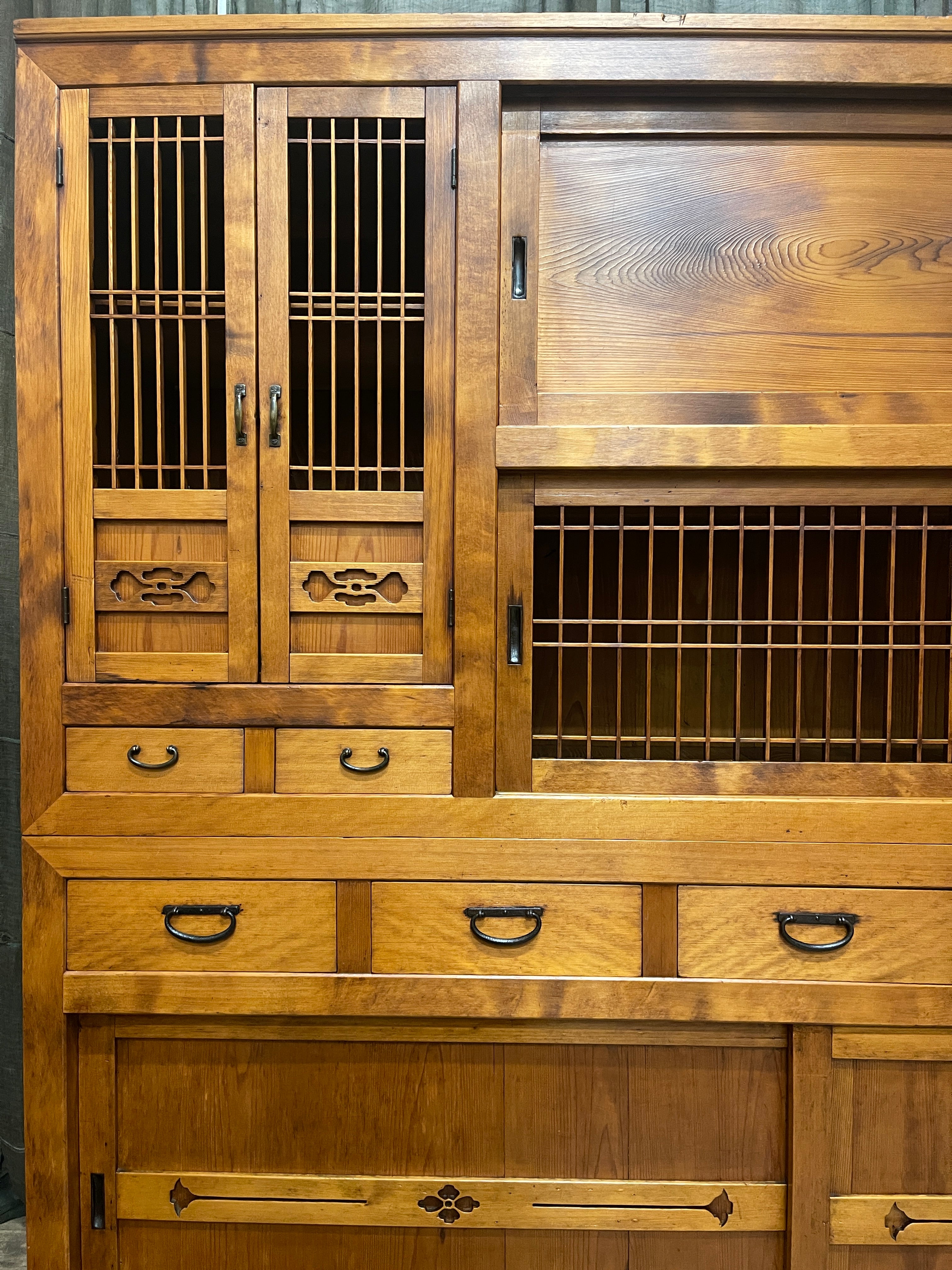 Japanese Mizuya, Kitchen Cabinet - Cedar | Taisho, c.1920