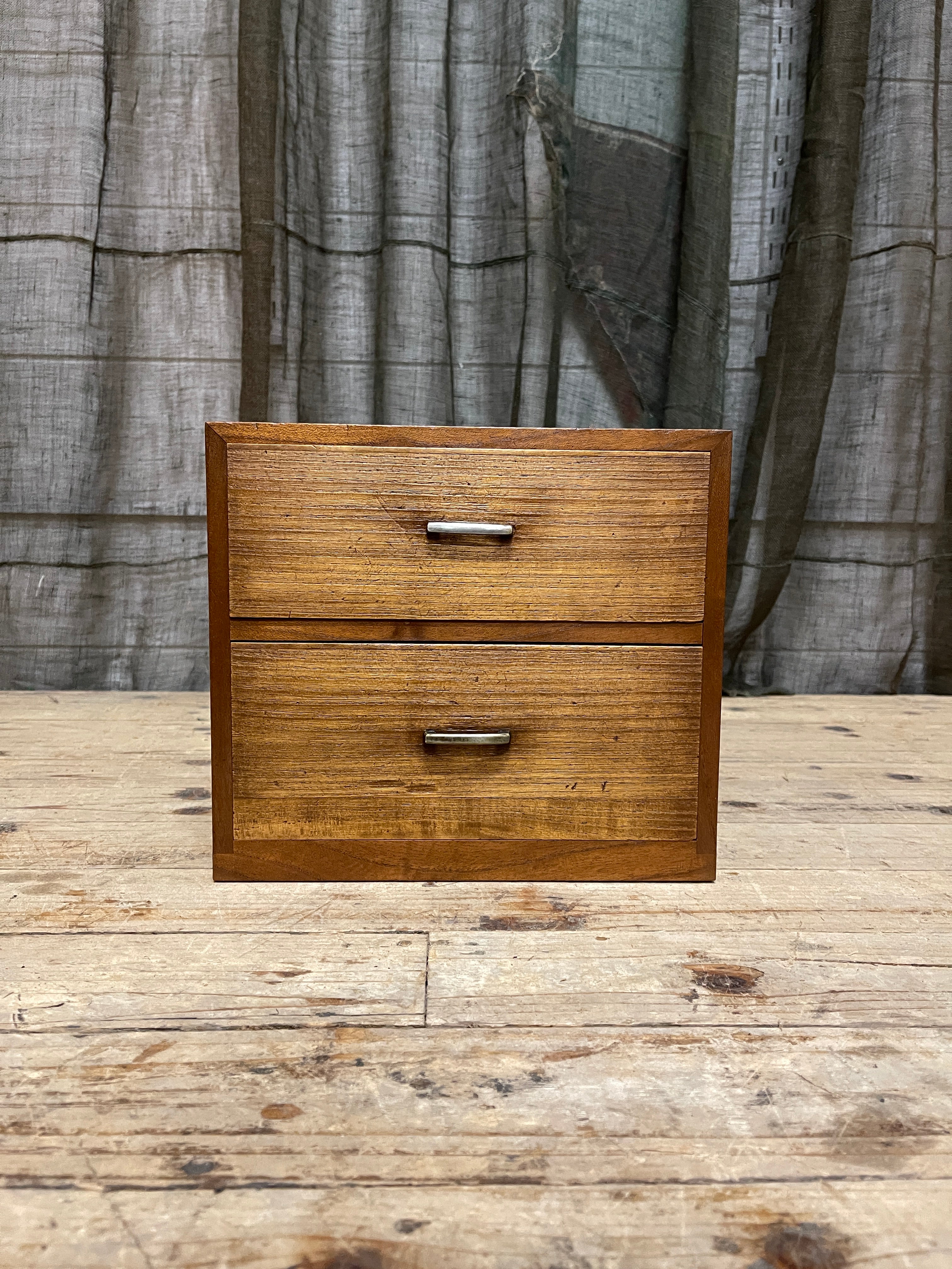 Japanese Two-Drawer Document Box - Paulownia